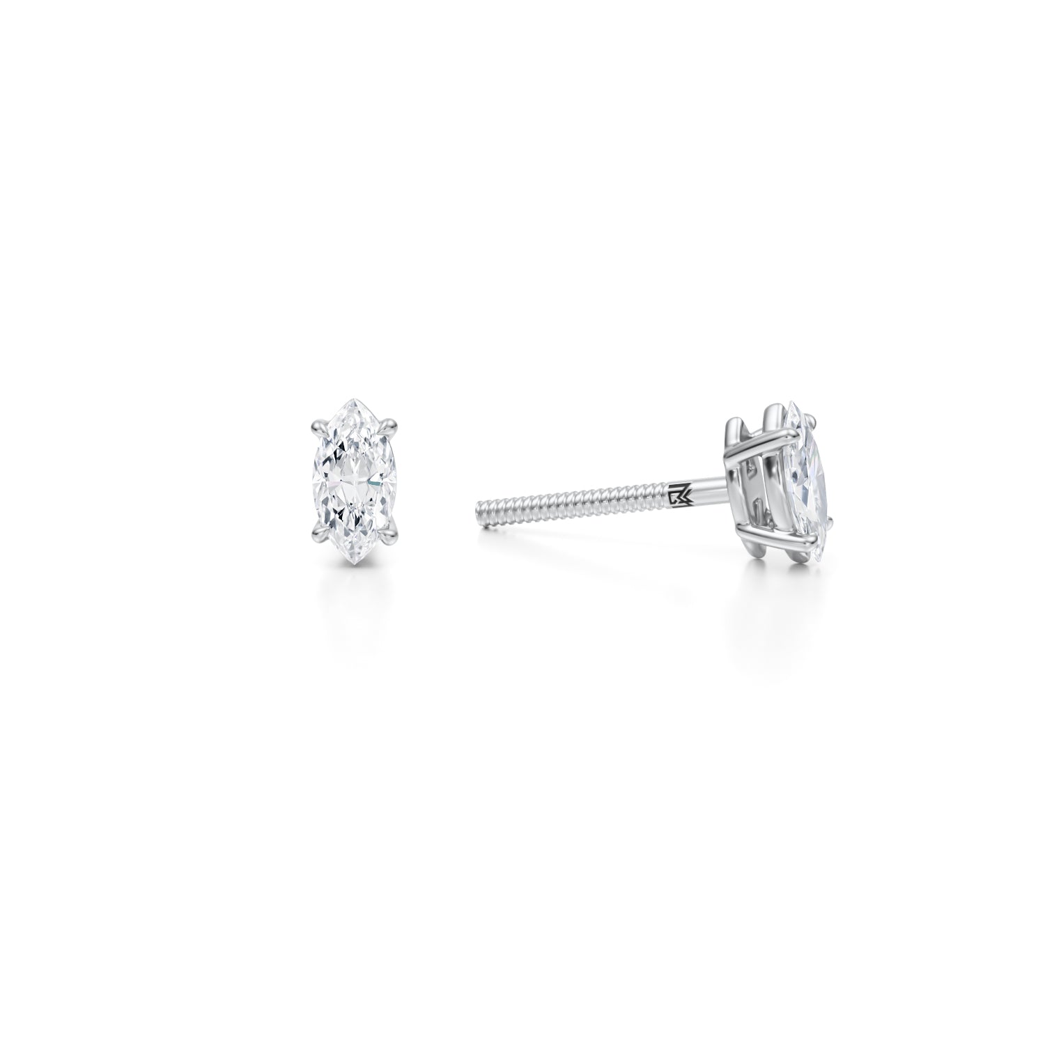 Marquise Lab Grown Diamond Stud Earrings - Michael Gabriels