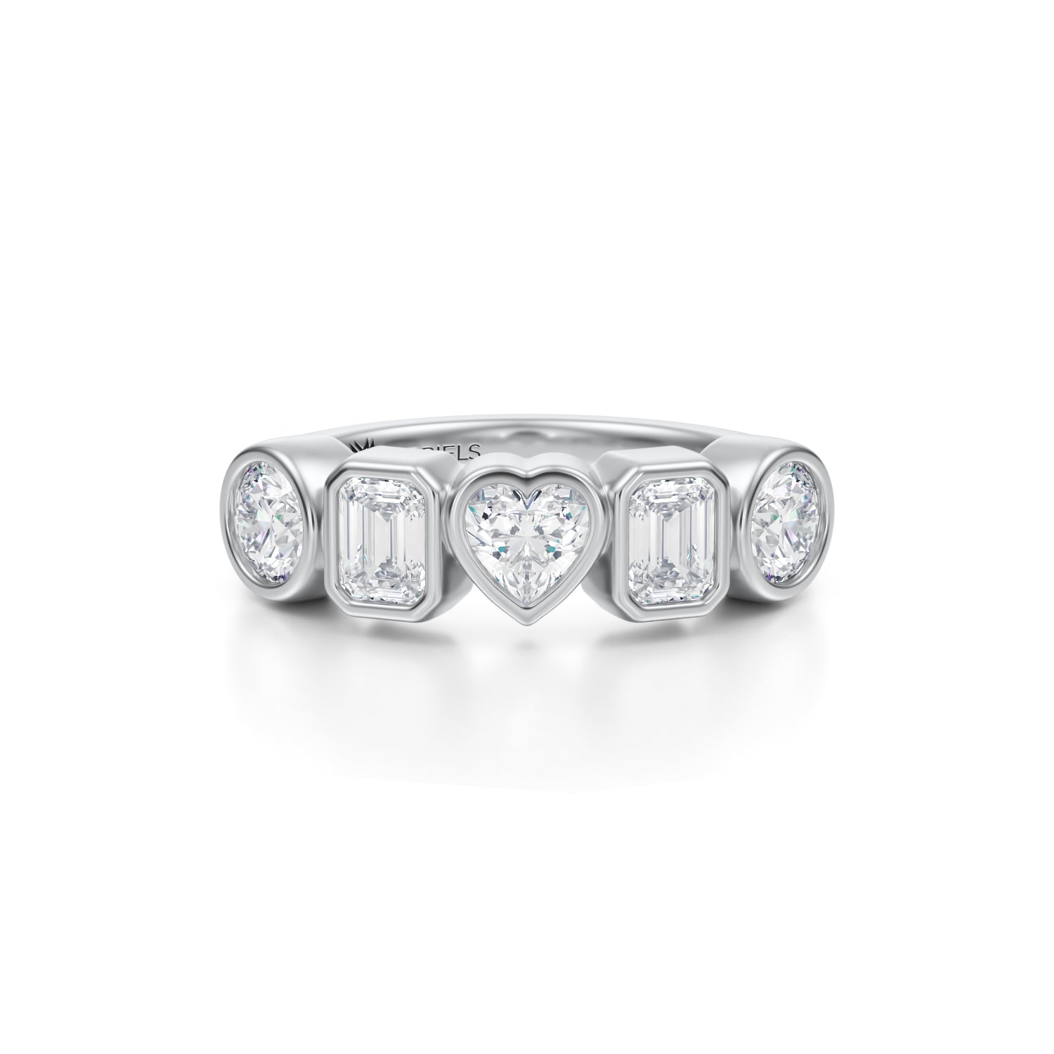 Mixed Shape Bezel Lab Grown Diamond Ring - Michael Gabriels