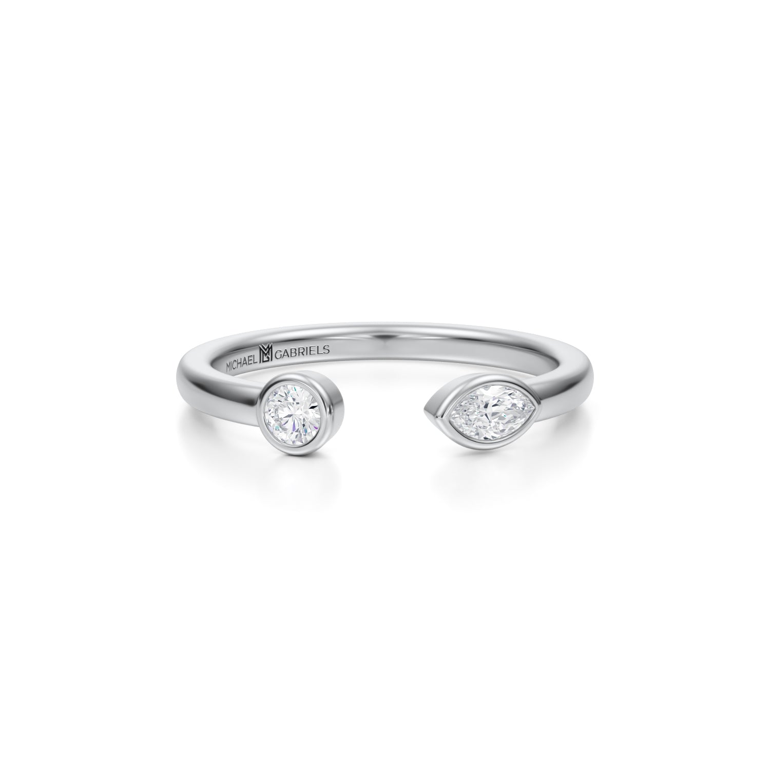 Open Bezel Diamond Ring - Michael Gabriels