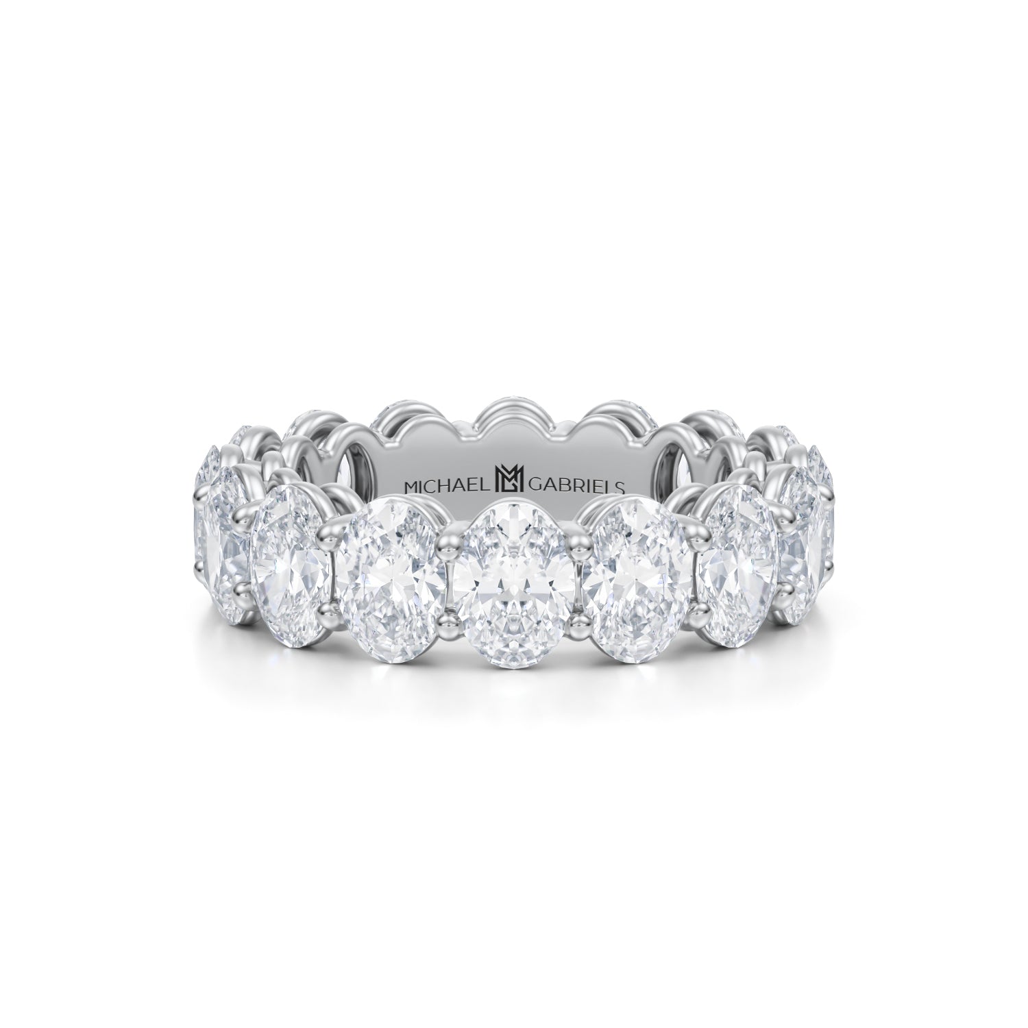 Oval 3/4 Eternity Ring LL Deposit - Michael Gabriels