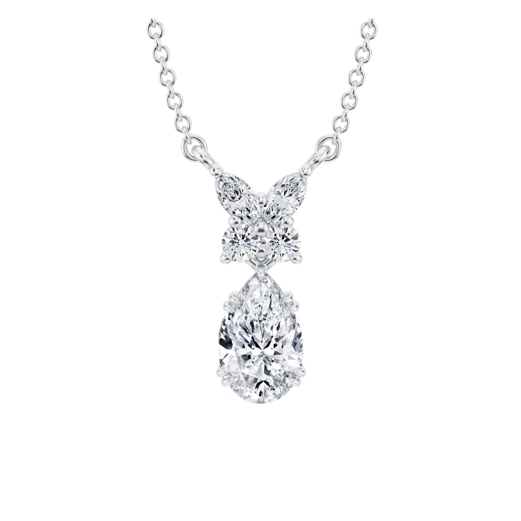 Pear Butterfly Cluster Pendant - Michael Gabriels