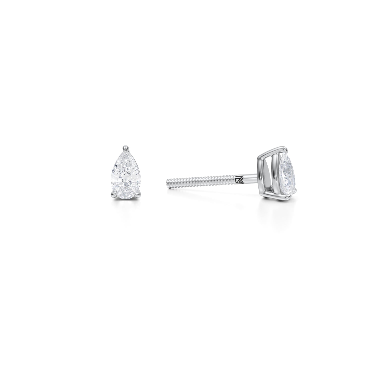 Pear Lab Grown Diamond Stud Earrings - Michael Gabriels
