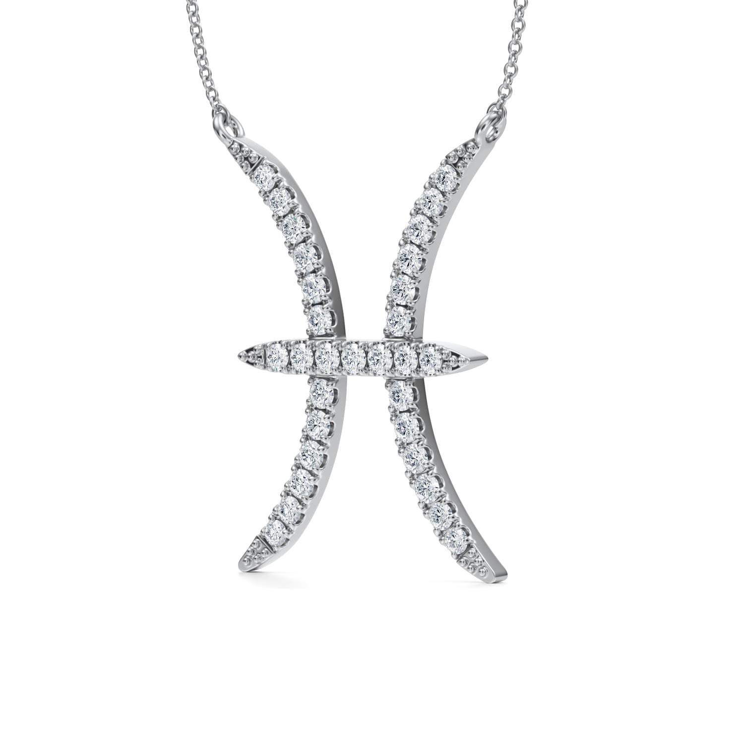 Pisces Zodiac Necklace (1 Carat) - Michael Gabriels