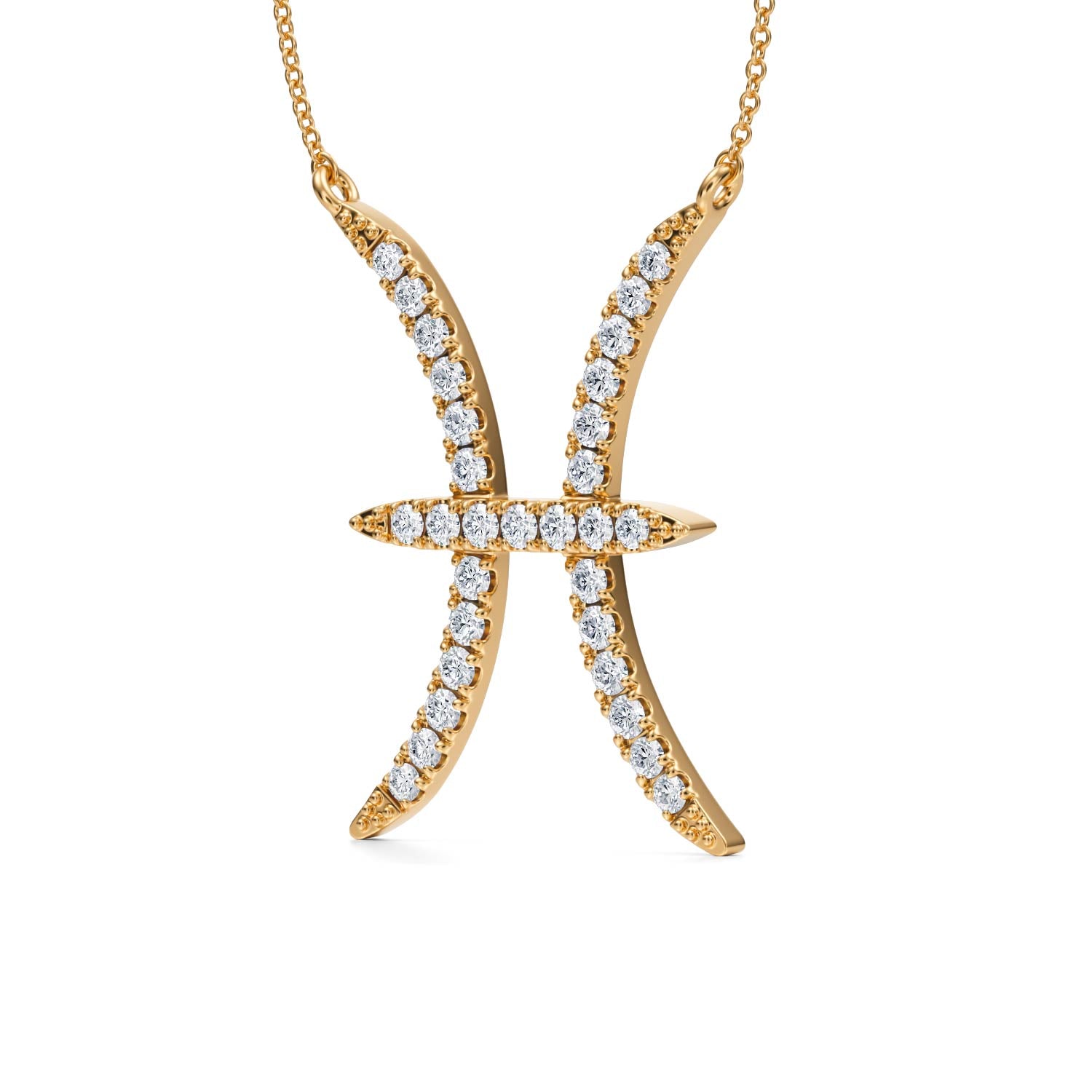 Pisces Zodiac Necklace (1 Carat) - Michael Gabriels