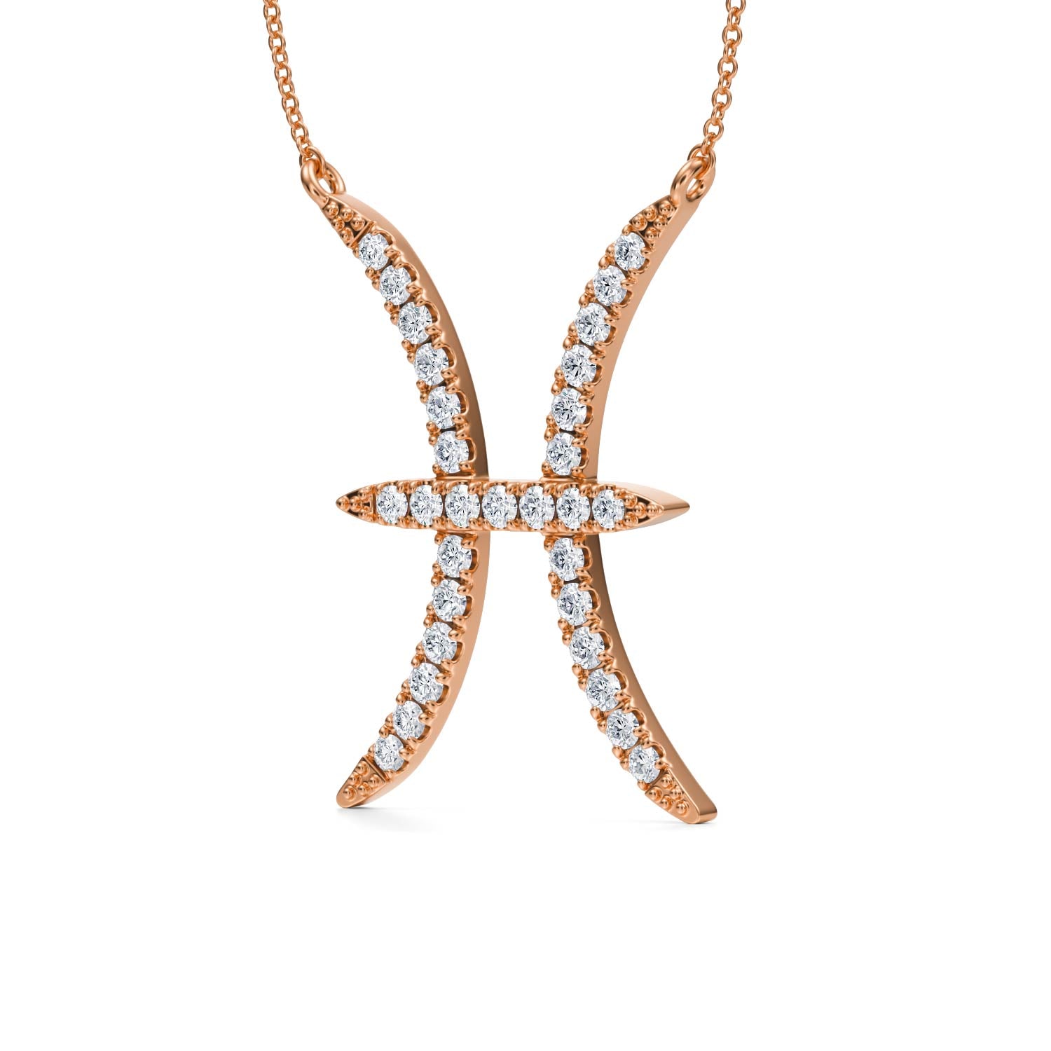 Pisces Zodiac Necklace (1 Carat) - Michael Gabriels