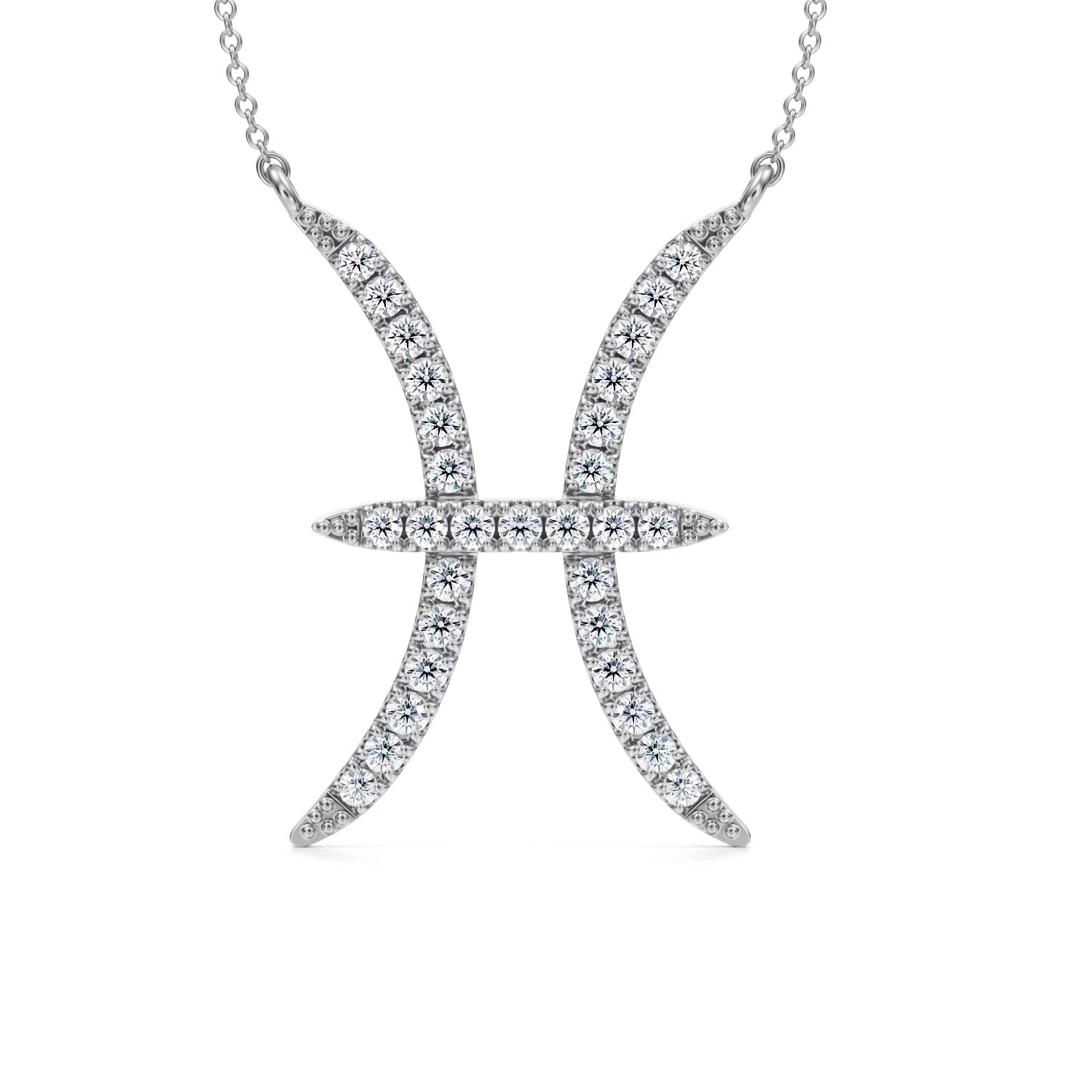 Pisces Zodiac Necklace (1 Carat) - Michael Gabriels