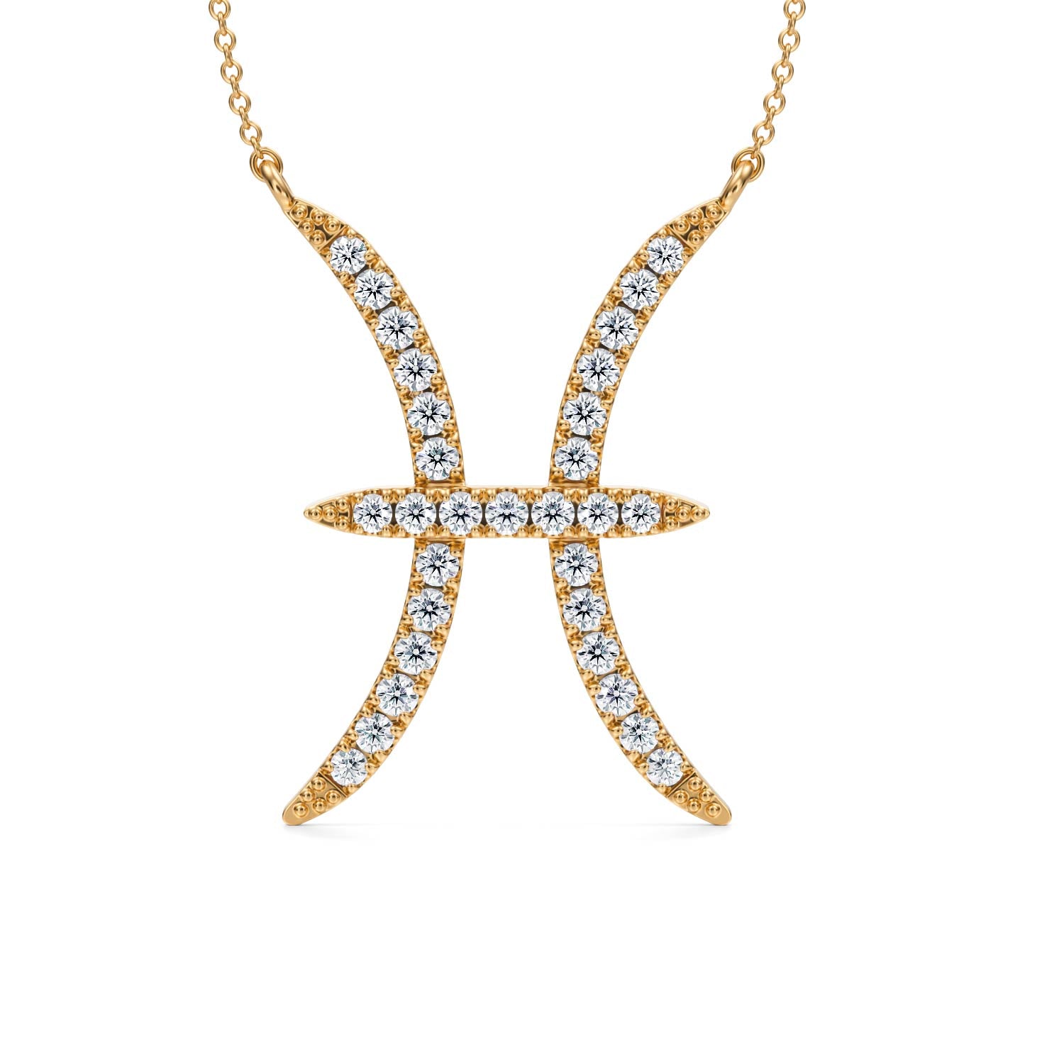 Pisces Zodiac Necklace (1 Carat) - Michael Gabriels