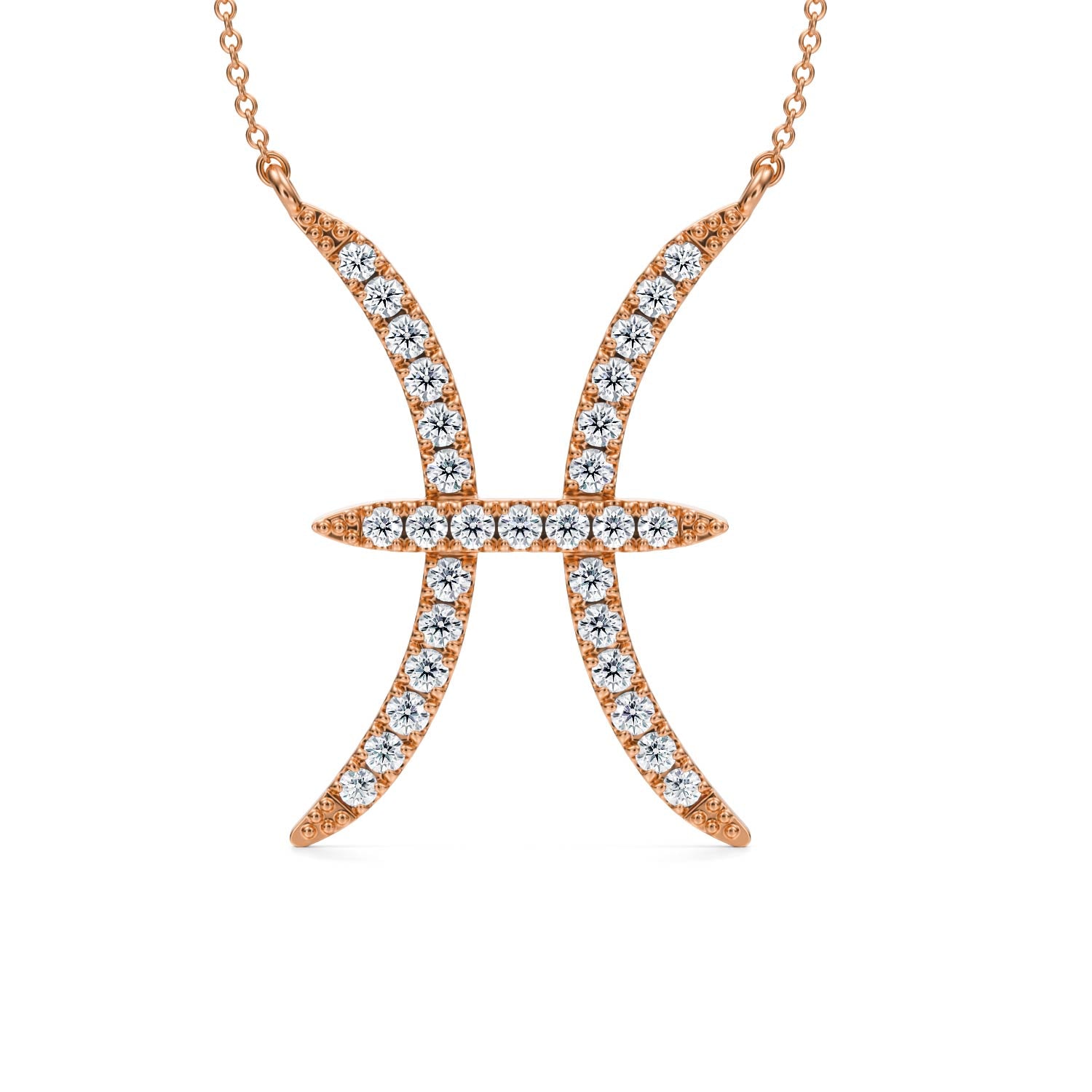 Pisces Zodiac Necklace (1 Carat) - Michael Gabriels
