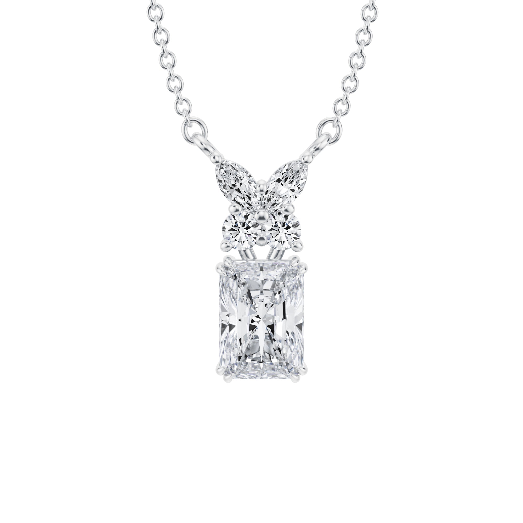 Radiant Butterfly Cluster Pendant - Michael Gabriels