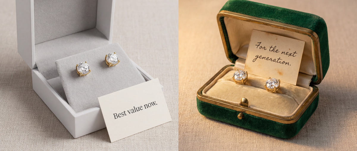 Image showing Next Generation and Best value for Money of Lab Grown Diamond Stud Earrings