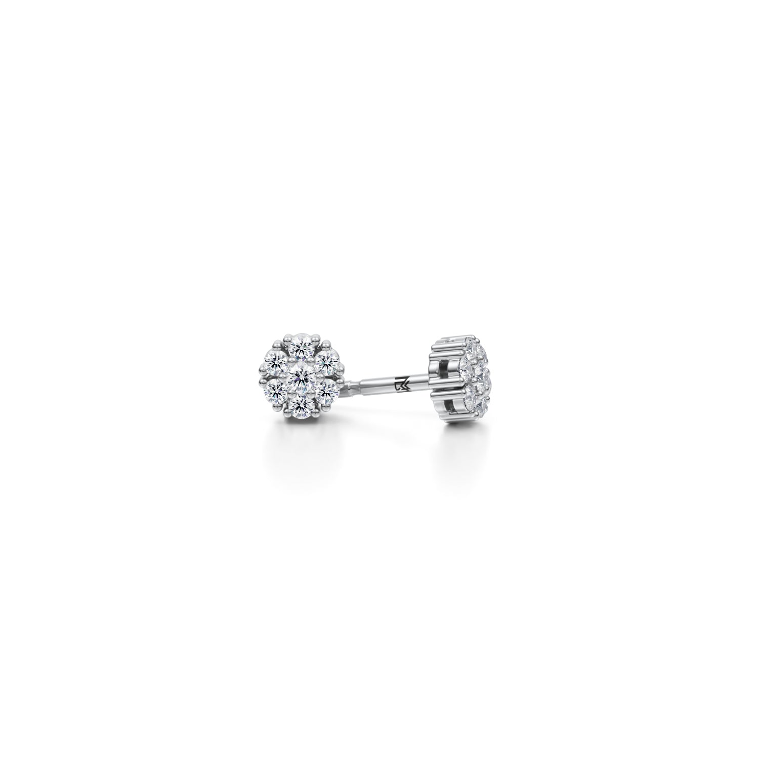 Round Cluster Stud Earrings - Michael Gabriels