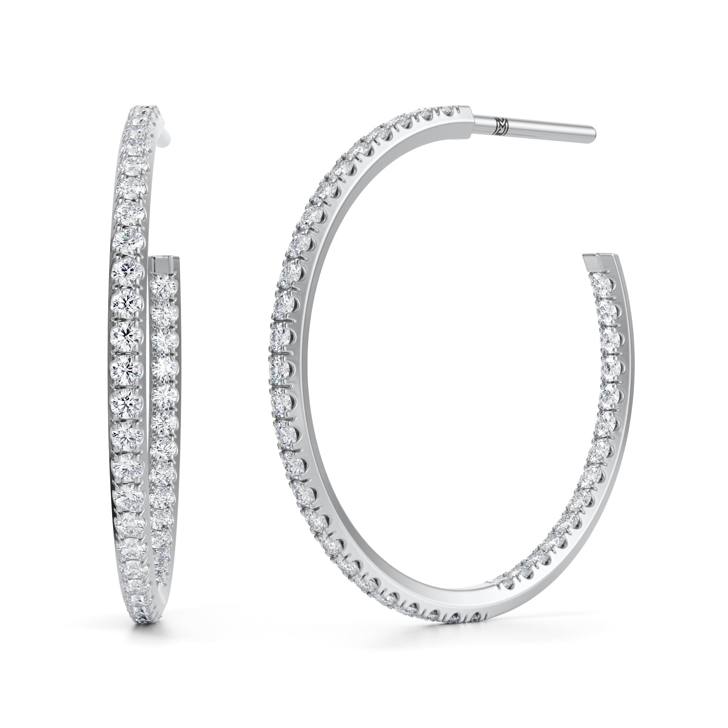 Round Open Hoop Earrings - Michael Gabriels