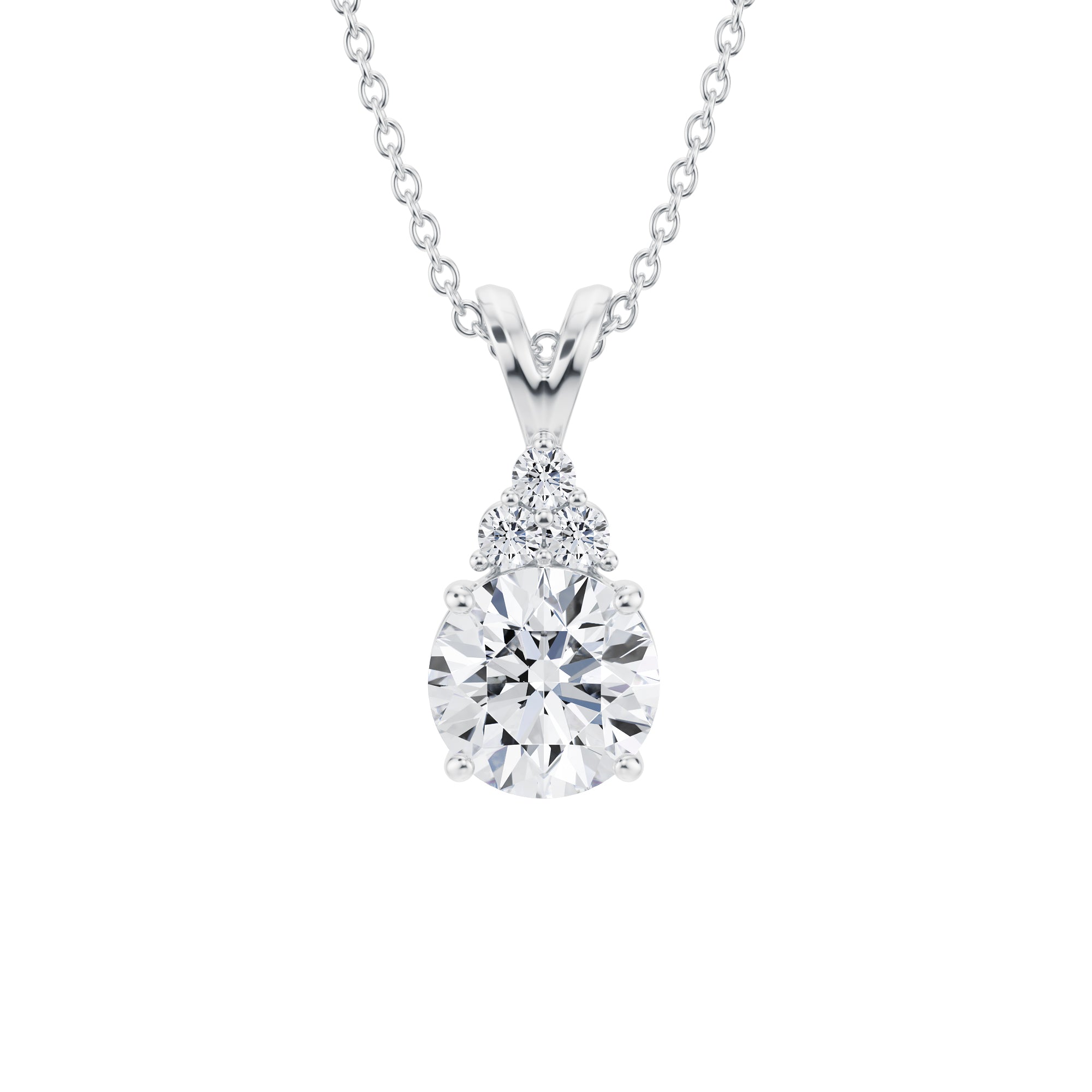 Royal Round Cluster Pendant - Michael Gabriels