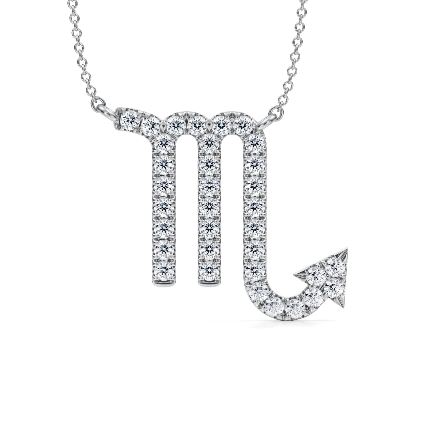 Scorpio Zodiac Necklace (1 Carat) - Michael Gabriels