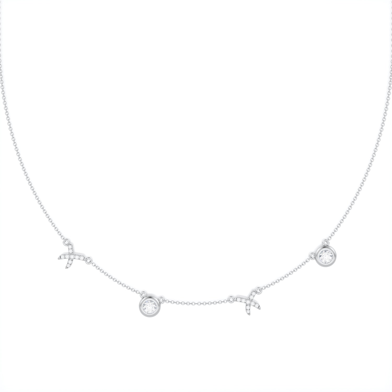 The XO Distance Necklace by Michael Gabriels - Michael Gabriels