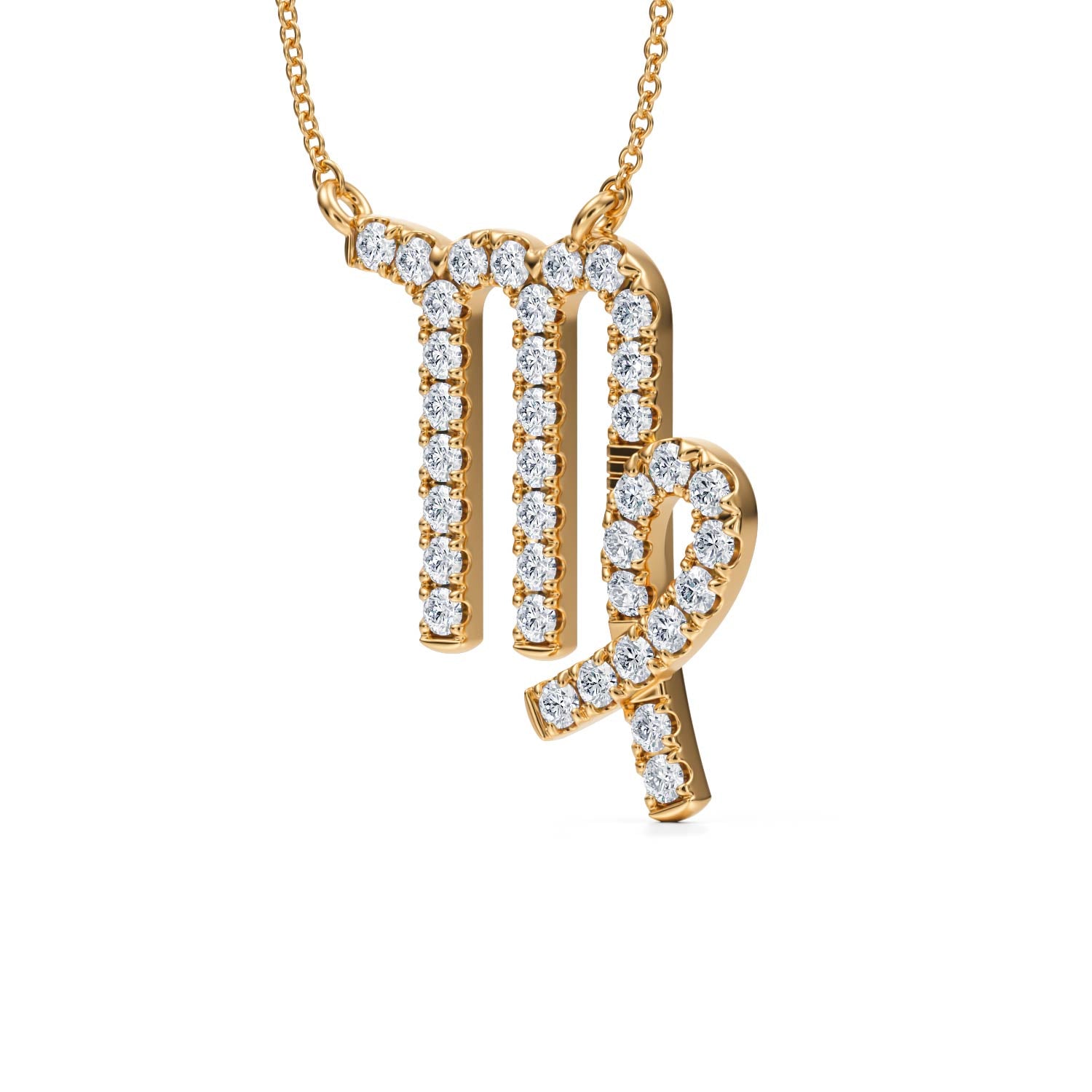 Virgo Zodiac Necklace (1 Carat) - Michael Gabriels