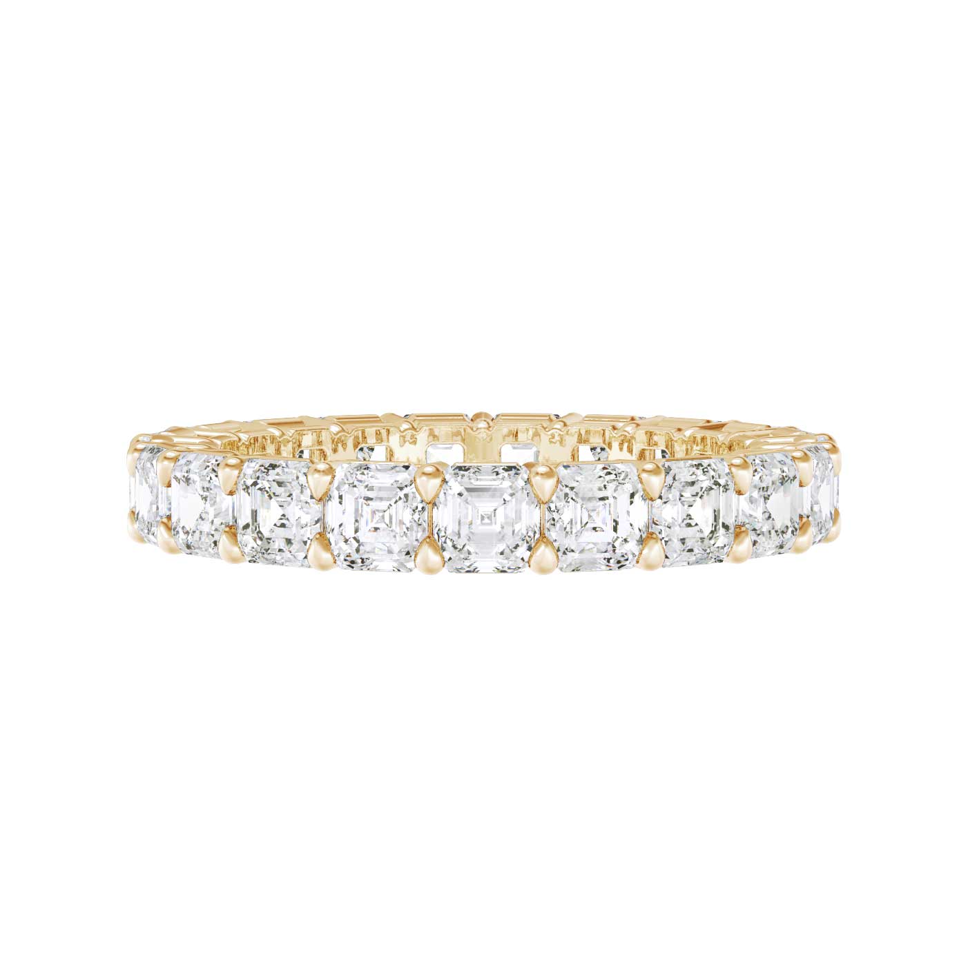 Classic Asscher Eternity Ring (3.50 Carat) - Michael Gabriels