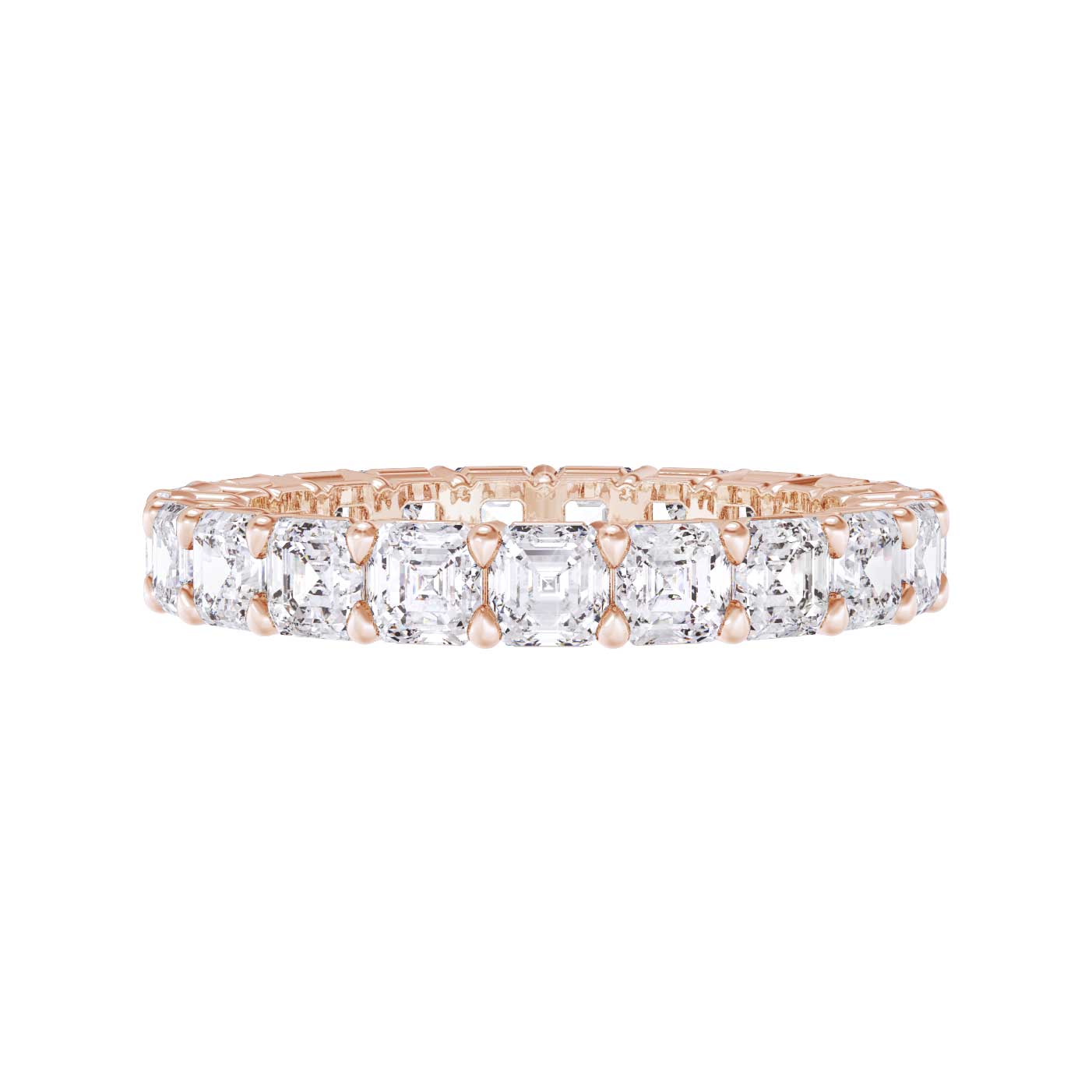 Classic Asscher Eternity Ring (3.50 Carat) - Michael Gabriels