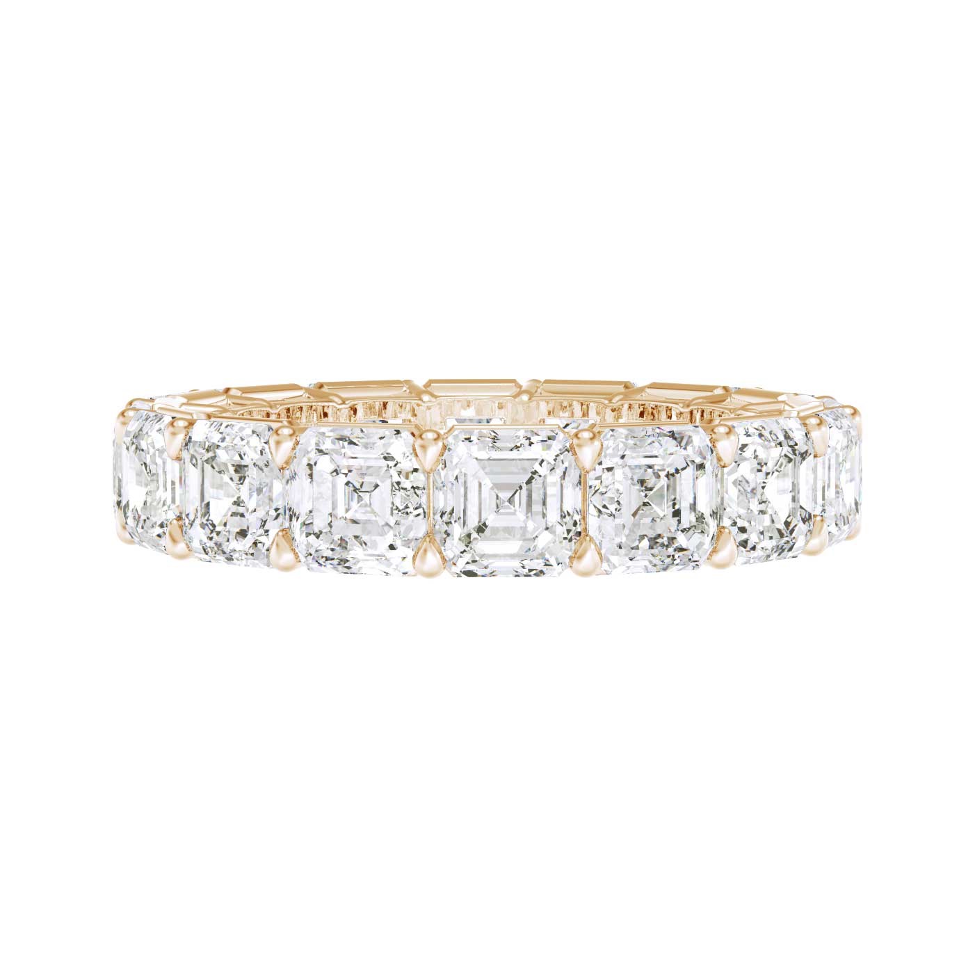 Classic Asscher Eternity Ring (5.50 Carat) - Michael Gabriels