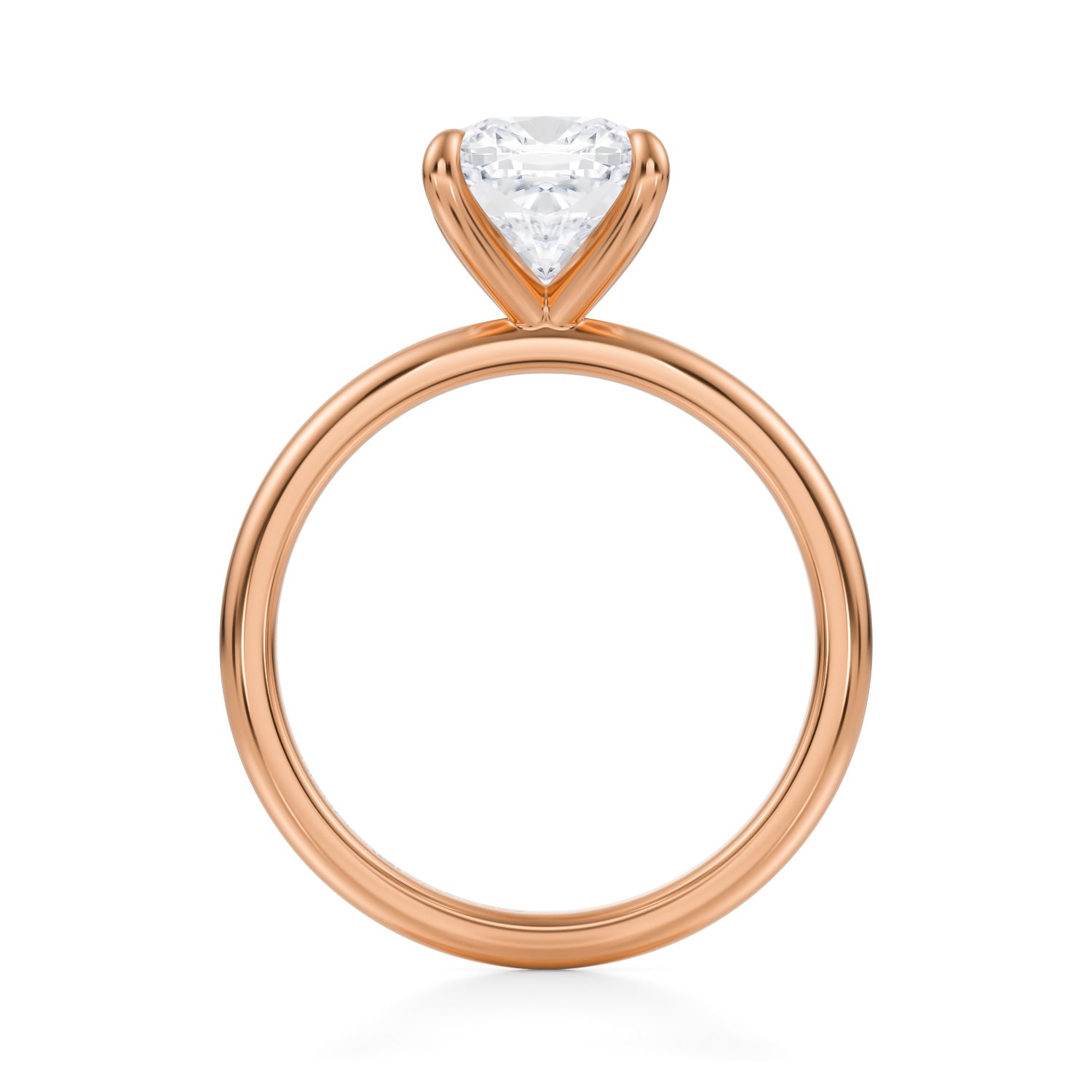 Classic Cushion Solitaire Ring (3.70 Carat E-VS1) - Michael Gabriels