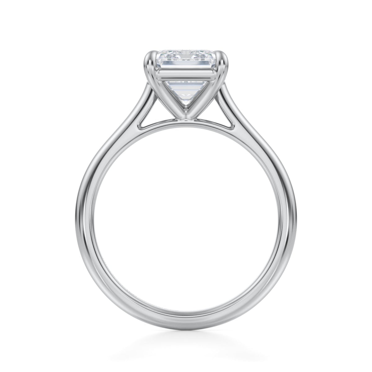 Classic Emerald Cathedral Ring (1.50 Carat E-VS1) - Michael Gabriels