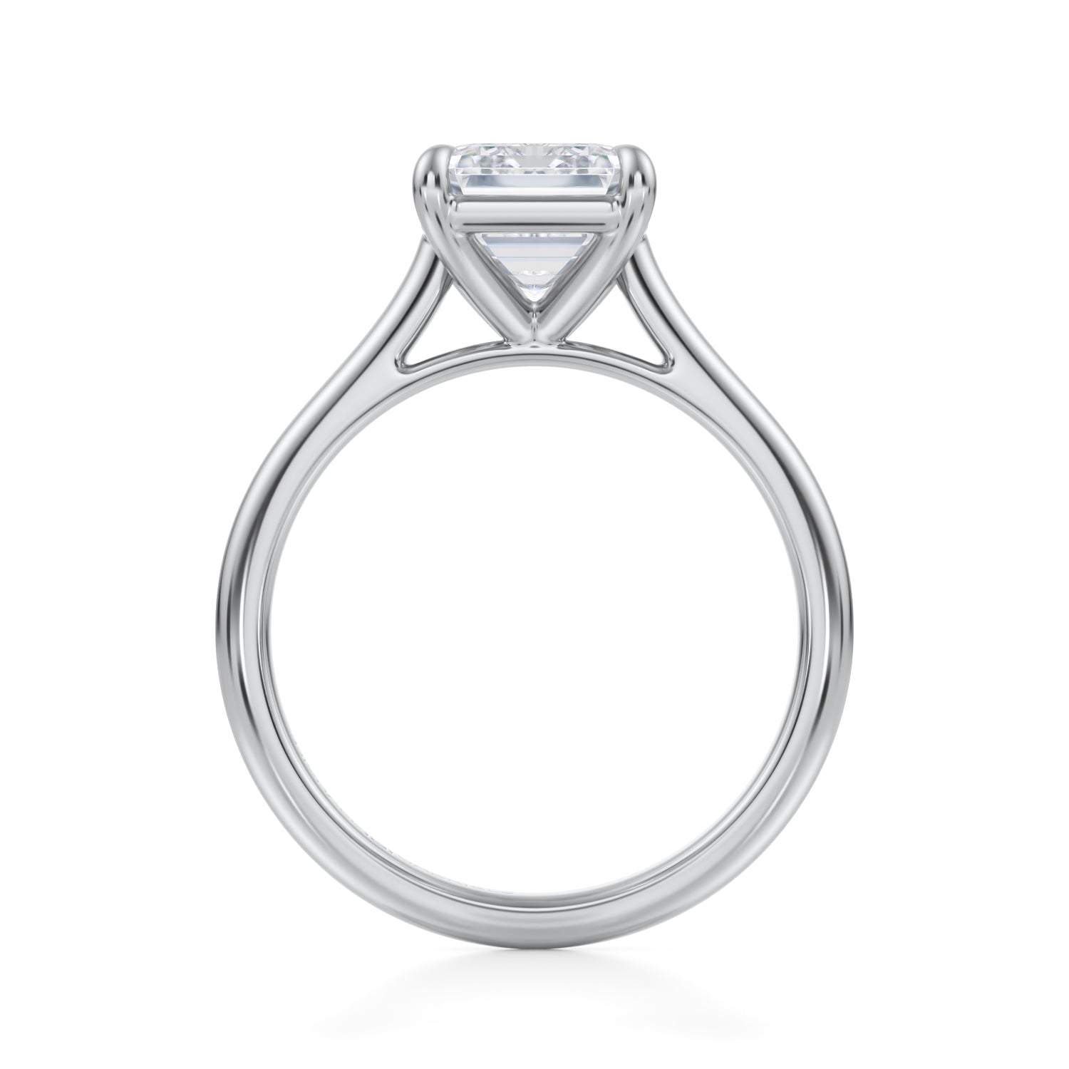 Classic Emerald Cathedral Ring (2.40 Carat D-VS1) - Michael Gabriels