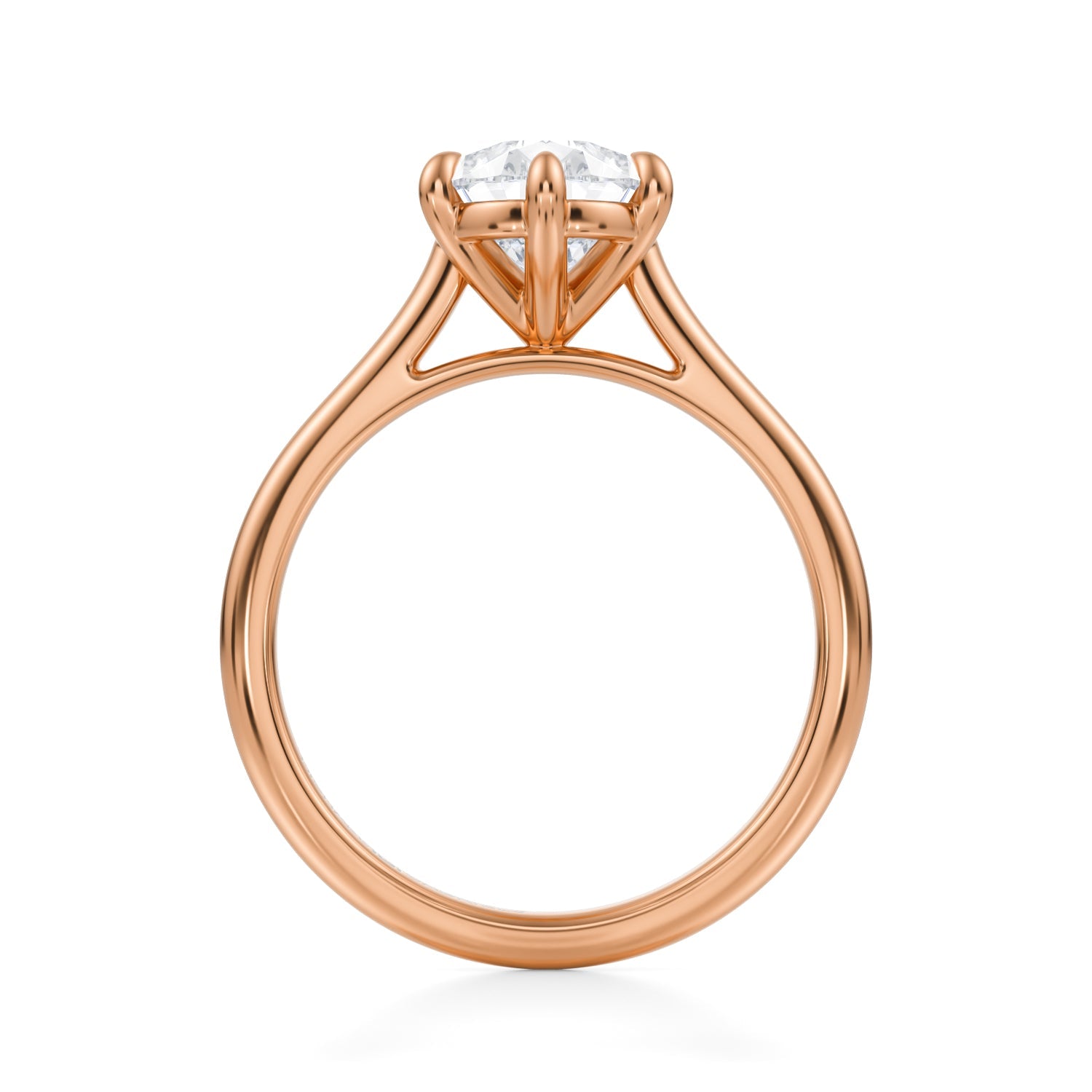 Classic Pear Cathedral Ring (2.00 Carat D-VS1) - Michael Gabriels