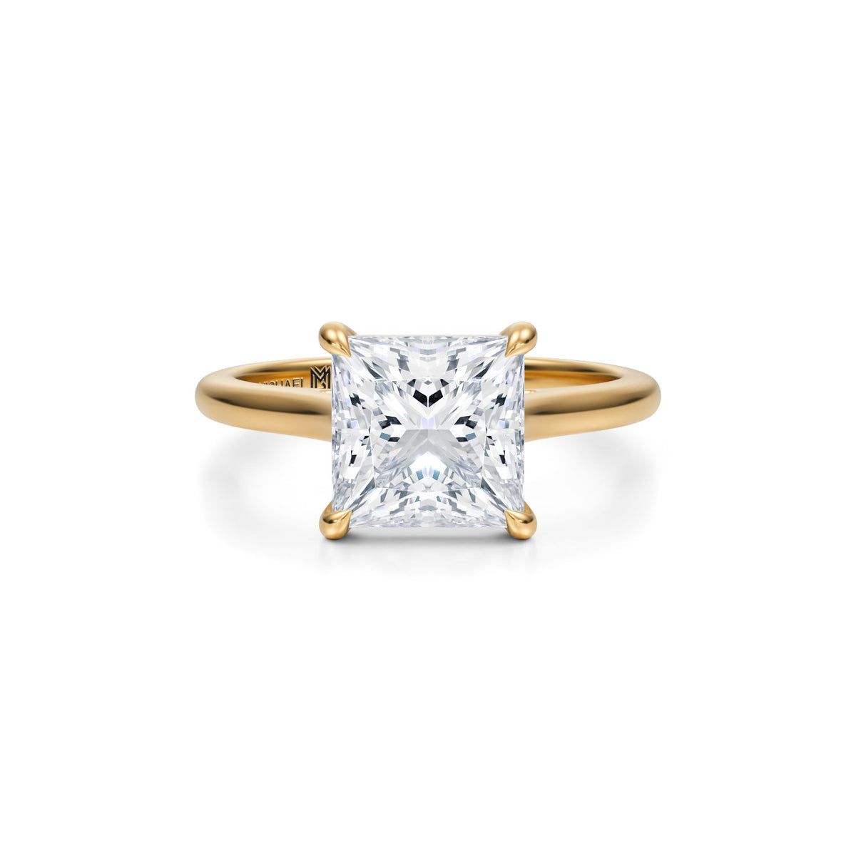 Classic Princess Cathedral Ring (1.50 Carat E-VS1) - Michael Gabriels