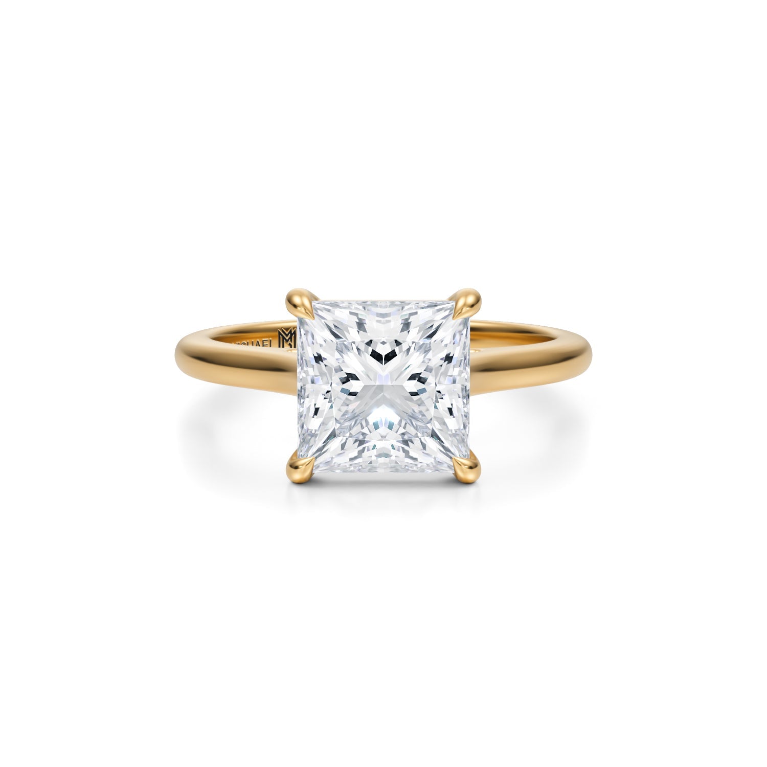 Classic Princess Cathedral Ring (2.00 Carat F-VS1) - Michael Gabriels