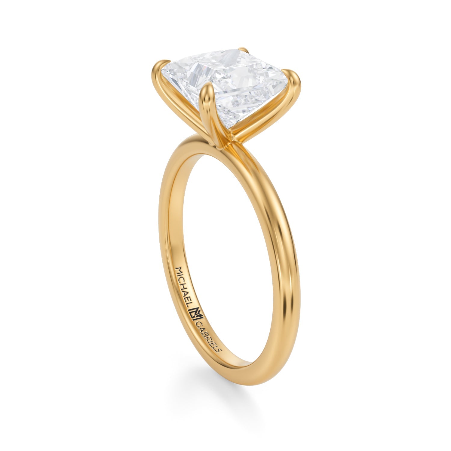 Classic Princess Solitaire Ring (1.00 Carat E-VS1) - Michael Gabriels