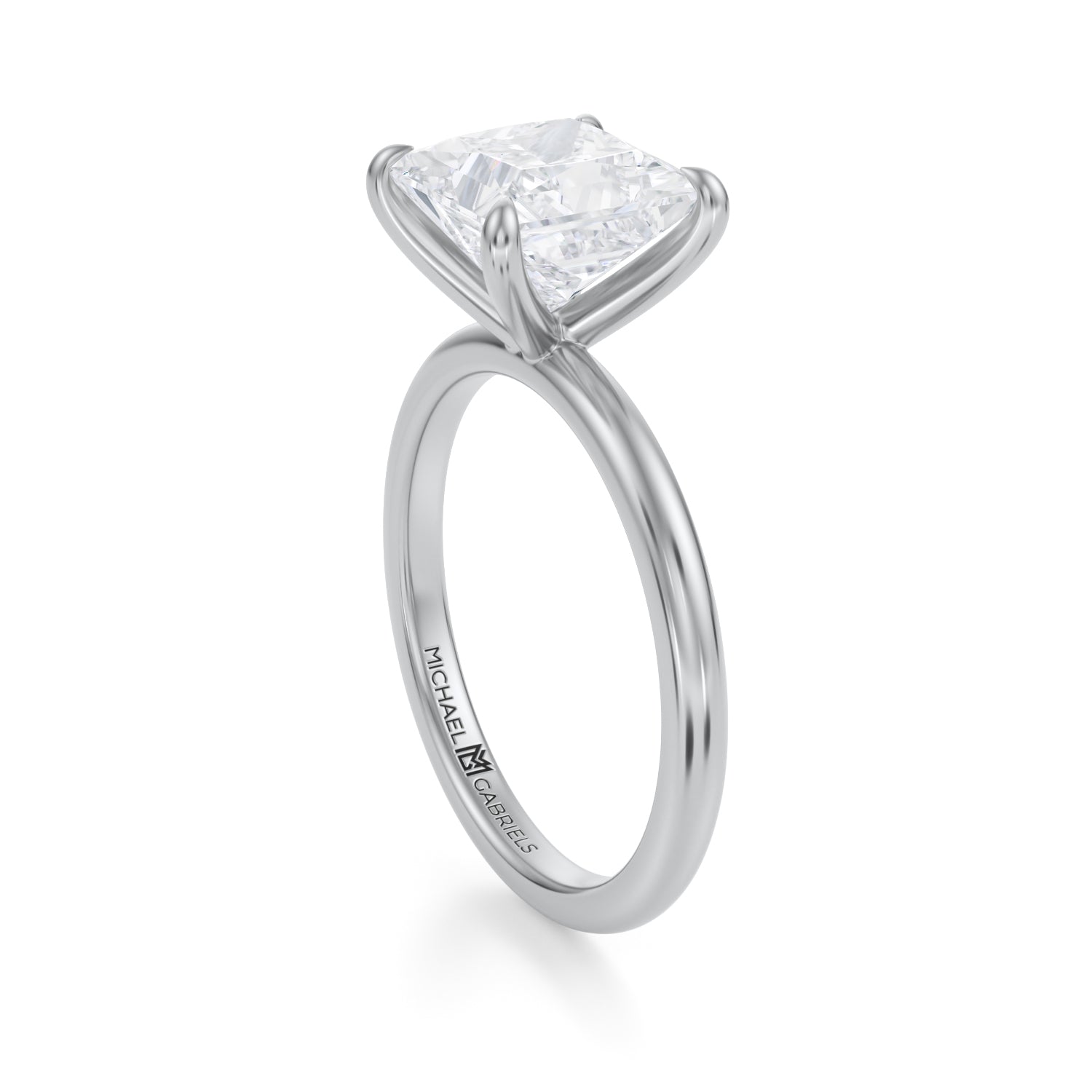 Classic Princess Solitaire Ring (2.70 Carat F-VVS2) - Michael Gabriels