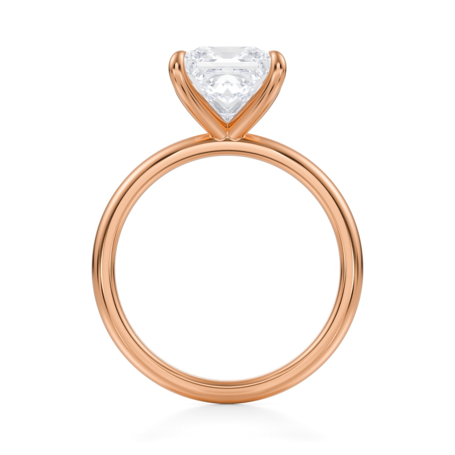 Classic Princess Solitaire Ring (3.40 Carat F-VVS2) - Michael Gabriels