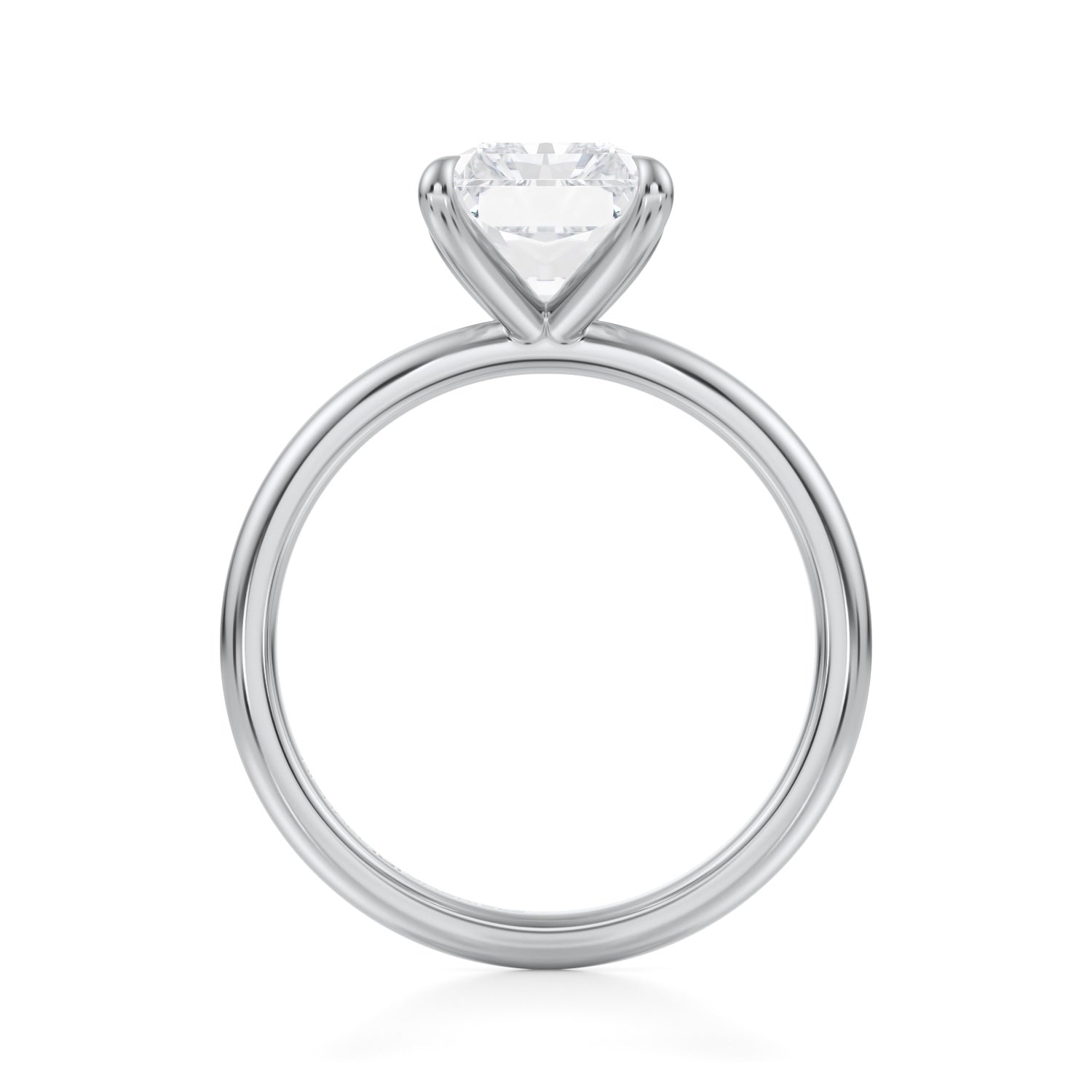 Classic Radiant Solitaire Ring (1.00 Carat E-VS1) - Michael Gabriels