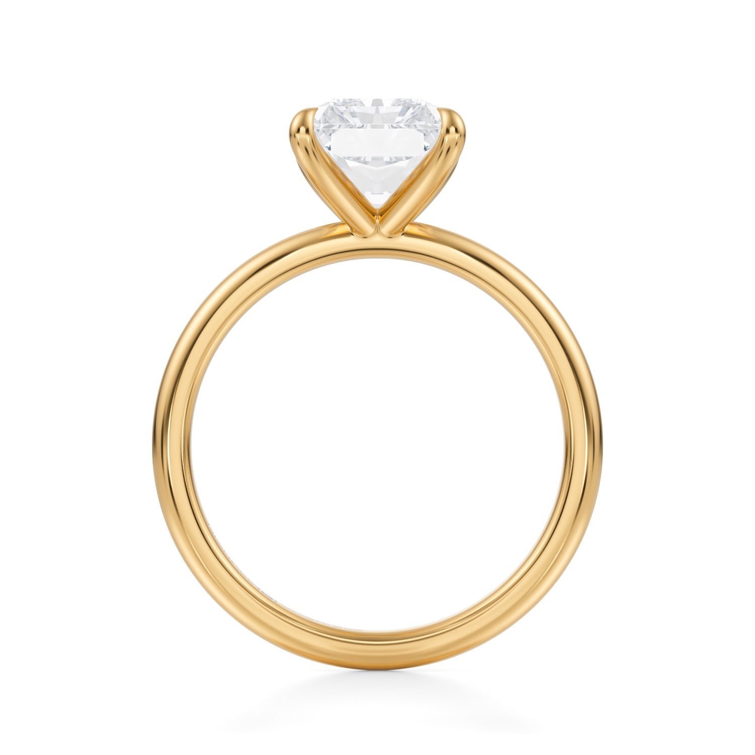 Classic Radiant Solitaire Ring (2.40 Carat E-VVS2) - Michael Gabriels