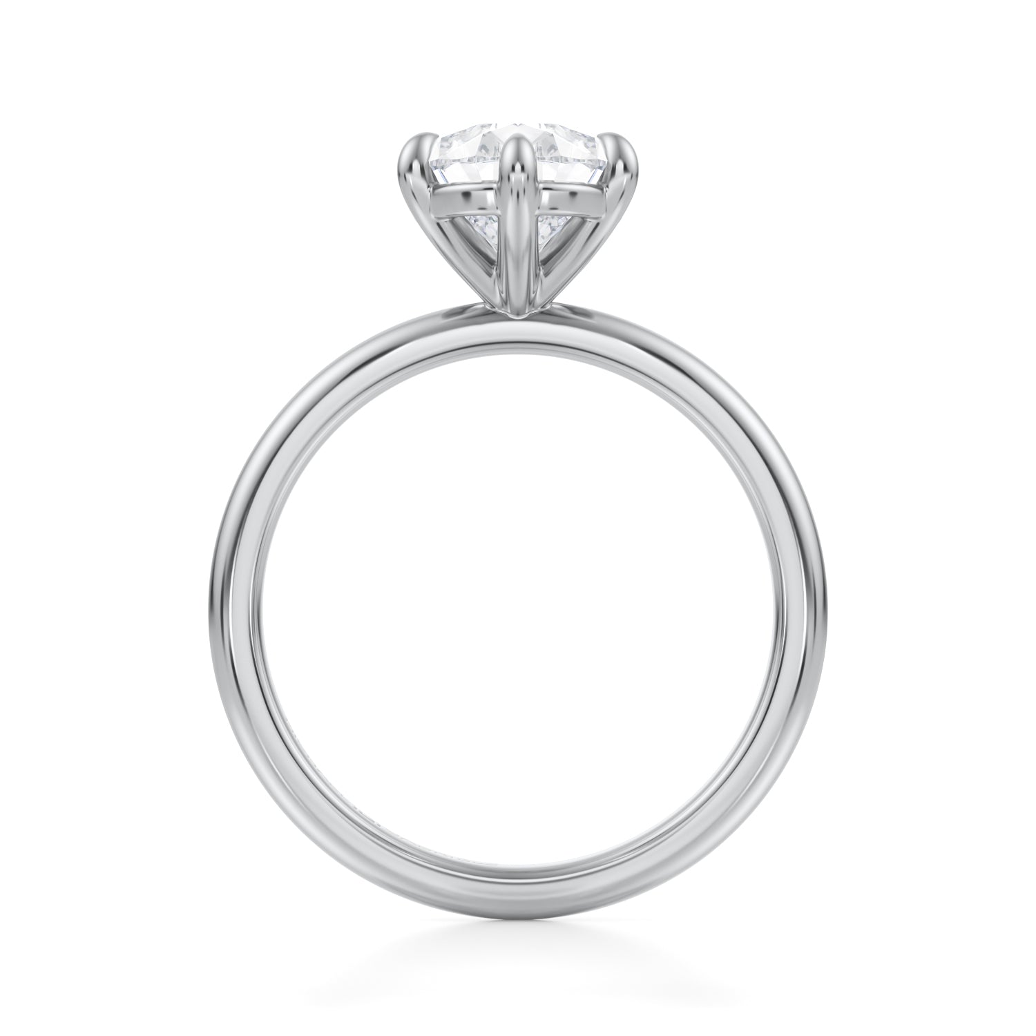 Pear Martini Basket Solitaire Ring (1.00 Carat D-VS1) - Michael Gabriels