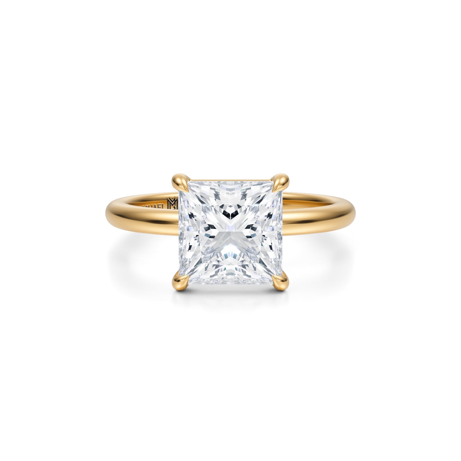 Princess Martini Basket Solitaire Ring (1.50 Carat G-VVS2) - Michael Gabriels