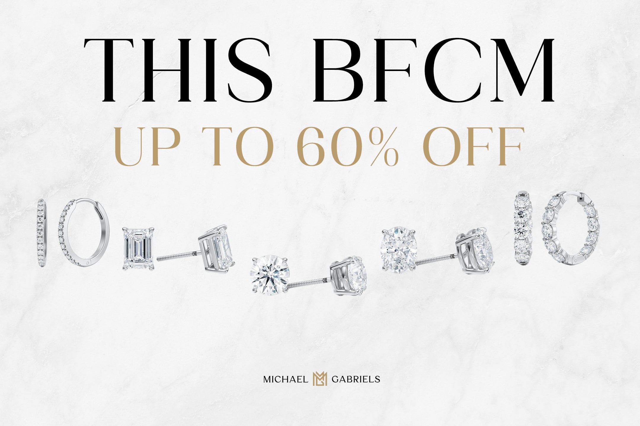 Black Friday Cyber Monday Lab Diamond Stud Earrings