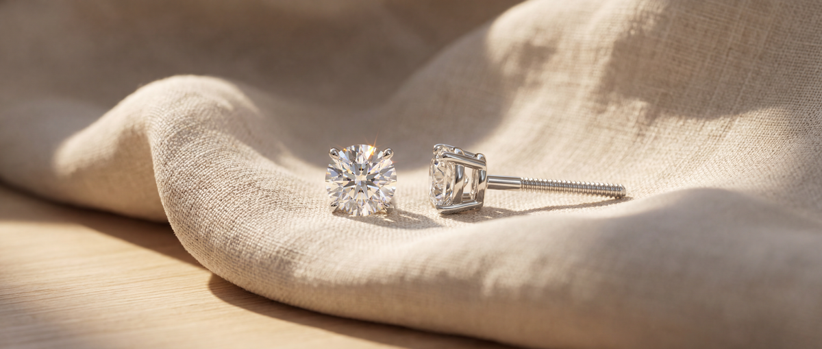 Image of Everyday Lab Grown Diamond Stud Earrings
