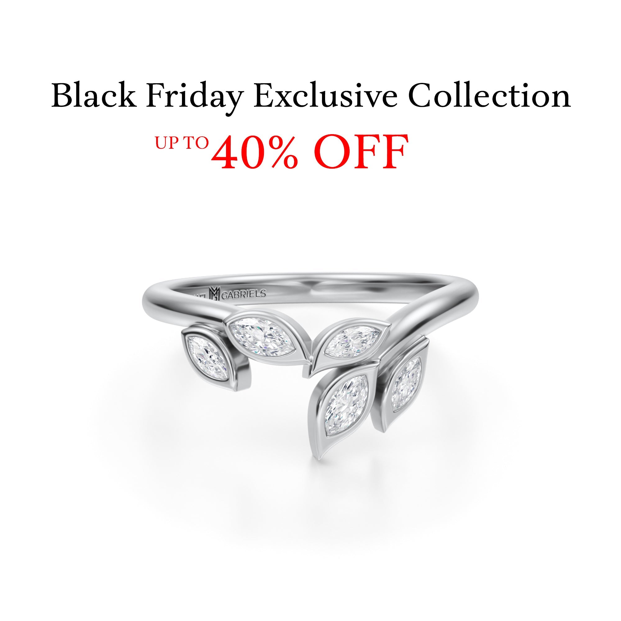Black Friday Lab Grown Diamond Stackable Rings