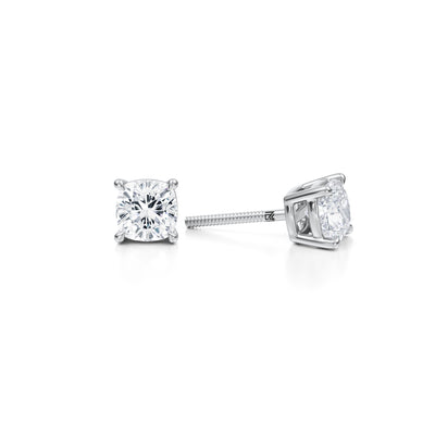 1.5 Carat Cushion Lab Grown Diamond Stud Earrings - Michael Gabriels