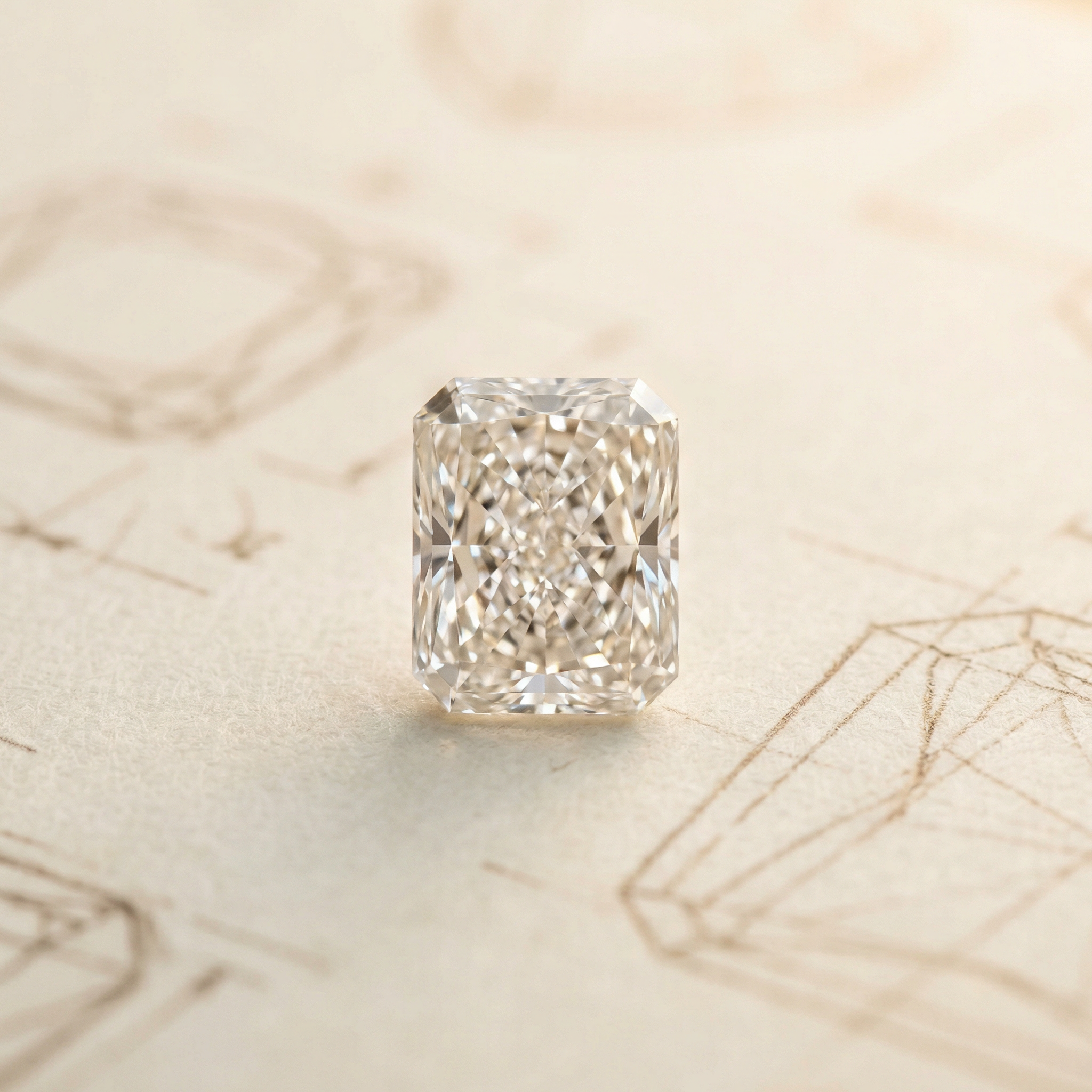 1977 Radiant Cut Diamond