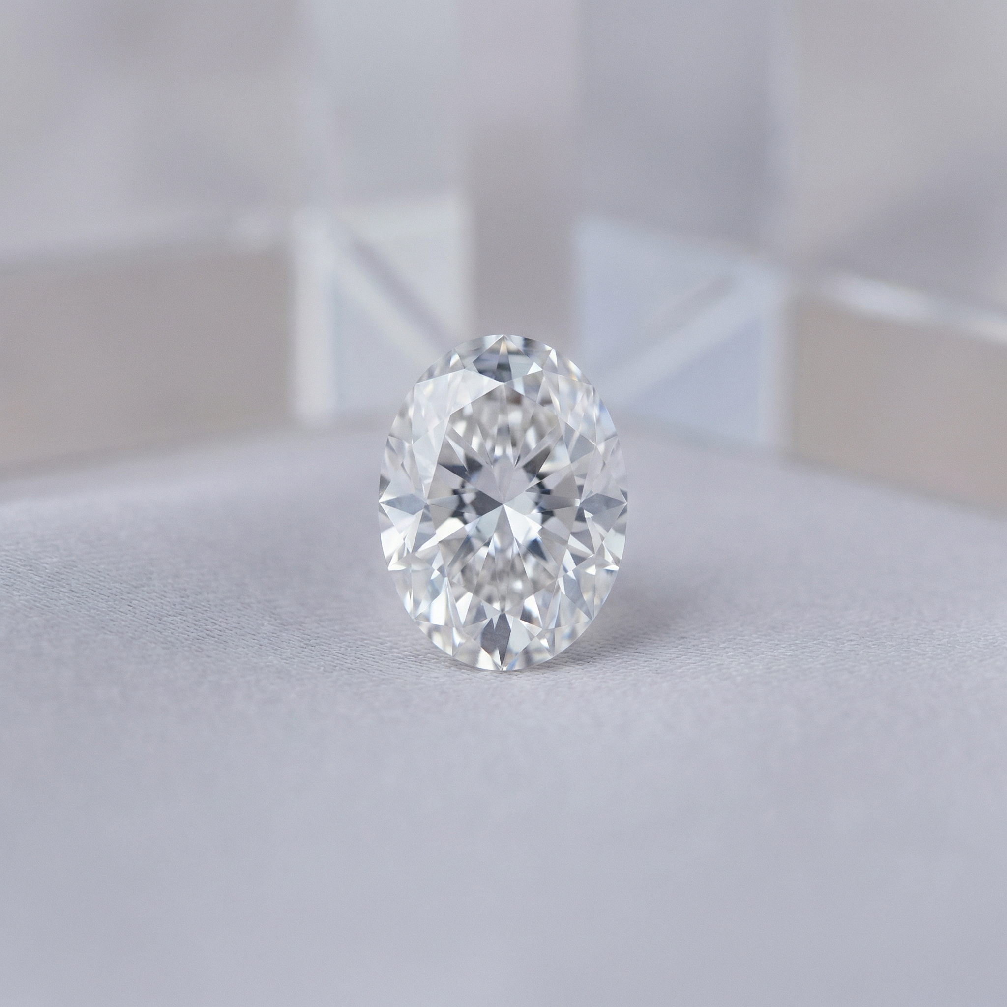 1980s Oval Cut Diamond