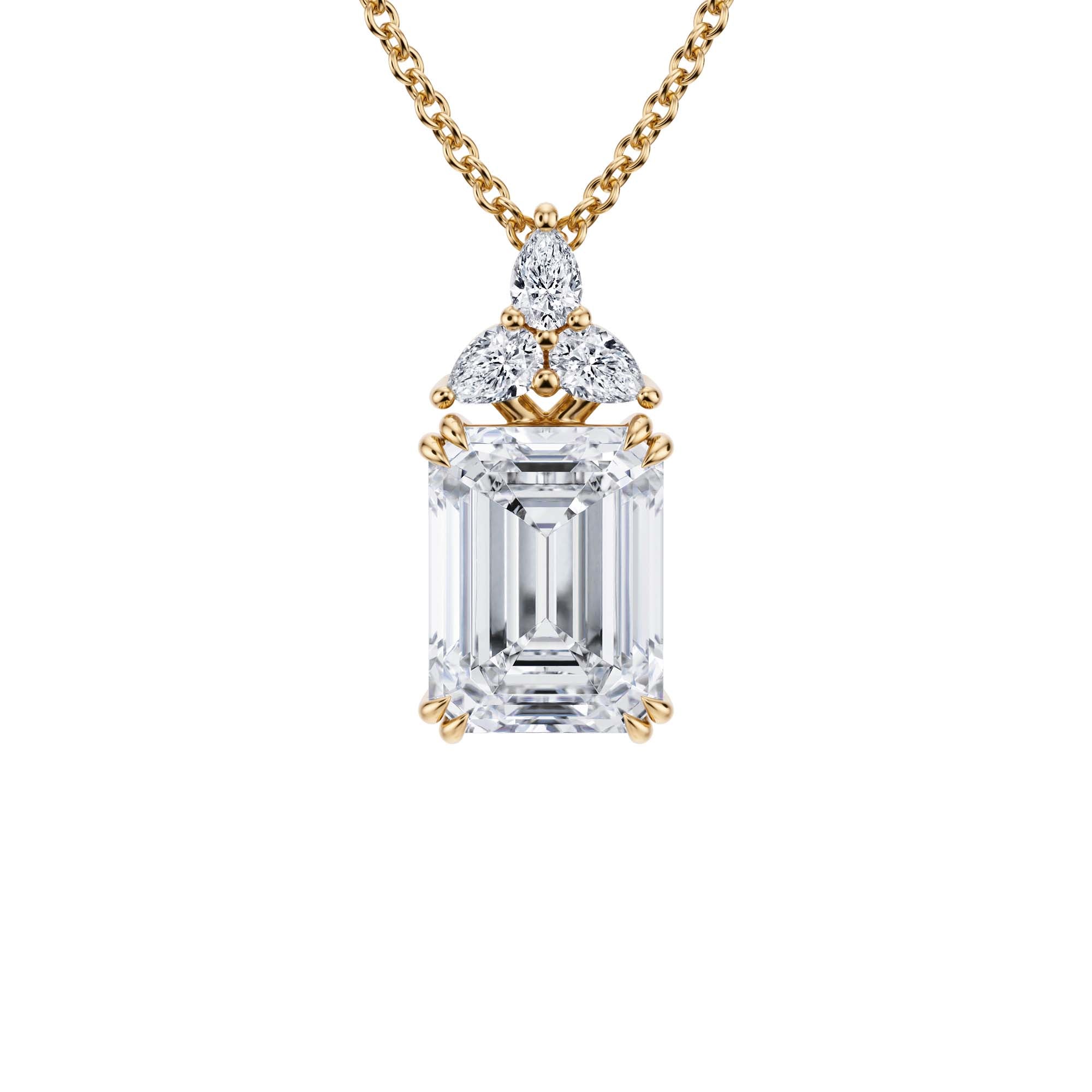 2.5 Carat Emerald Fancy Shape Pendant