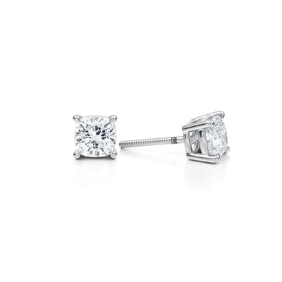 2 Carat Cushion Lab Grown Diamond Stud Earrings - Michael Gabriels
