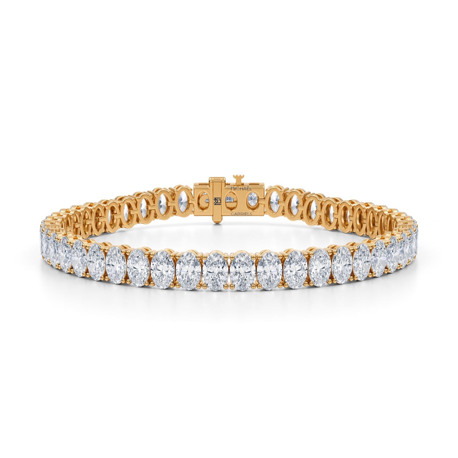 25 Carat Oval Tennis Bracelet - Michael Gabriels