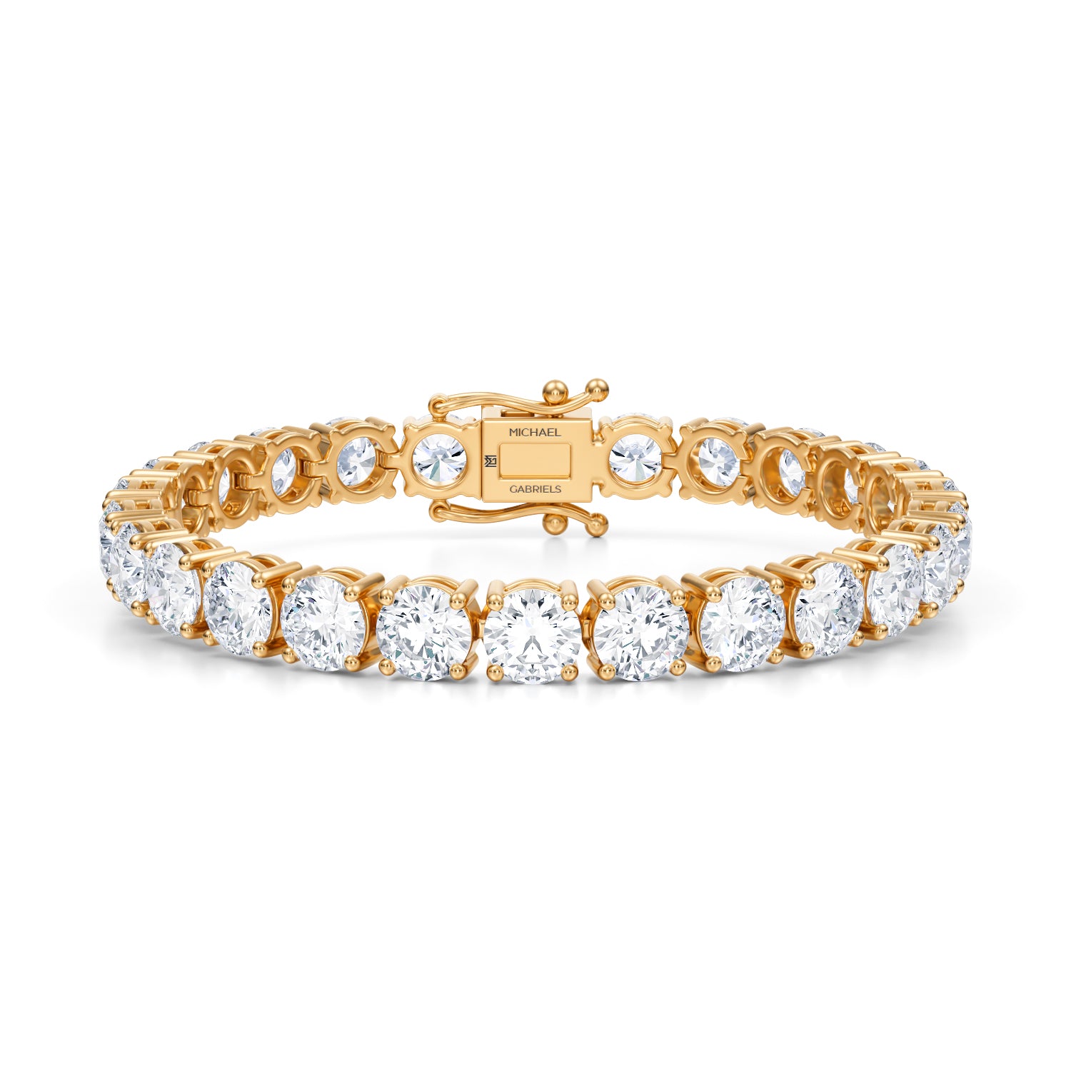 26 Carat Lab Grown Diamond Tennis Bracelet | Michael Gabriels