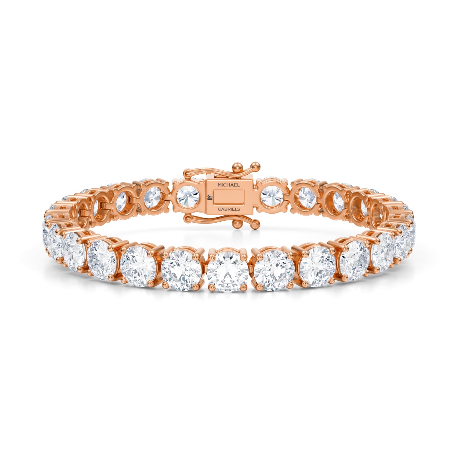 26 Carat Lab Grown Diamond Tennis Bracelet - Michael Gabriels