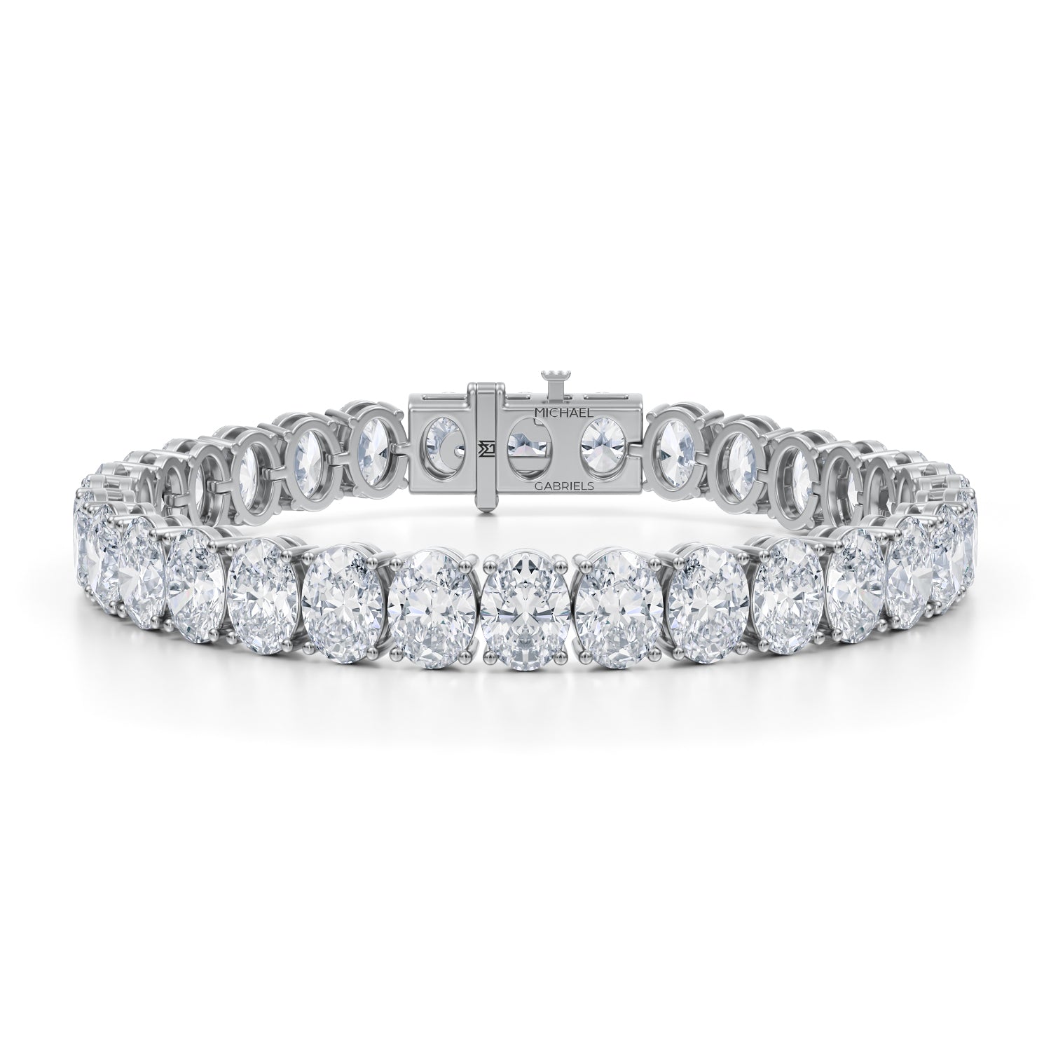 35 Carat Oval Tennis Bracelet - Michael Gabriels