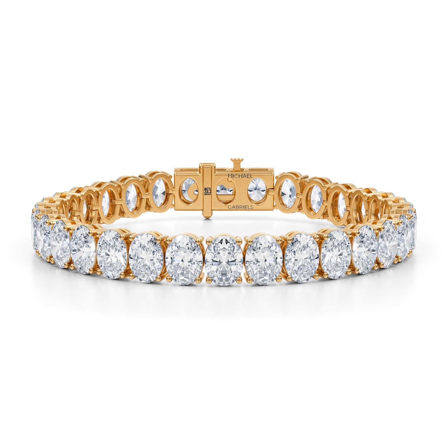 35 Carat Oval Tennis Bracelet - Michael Gabriels