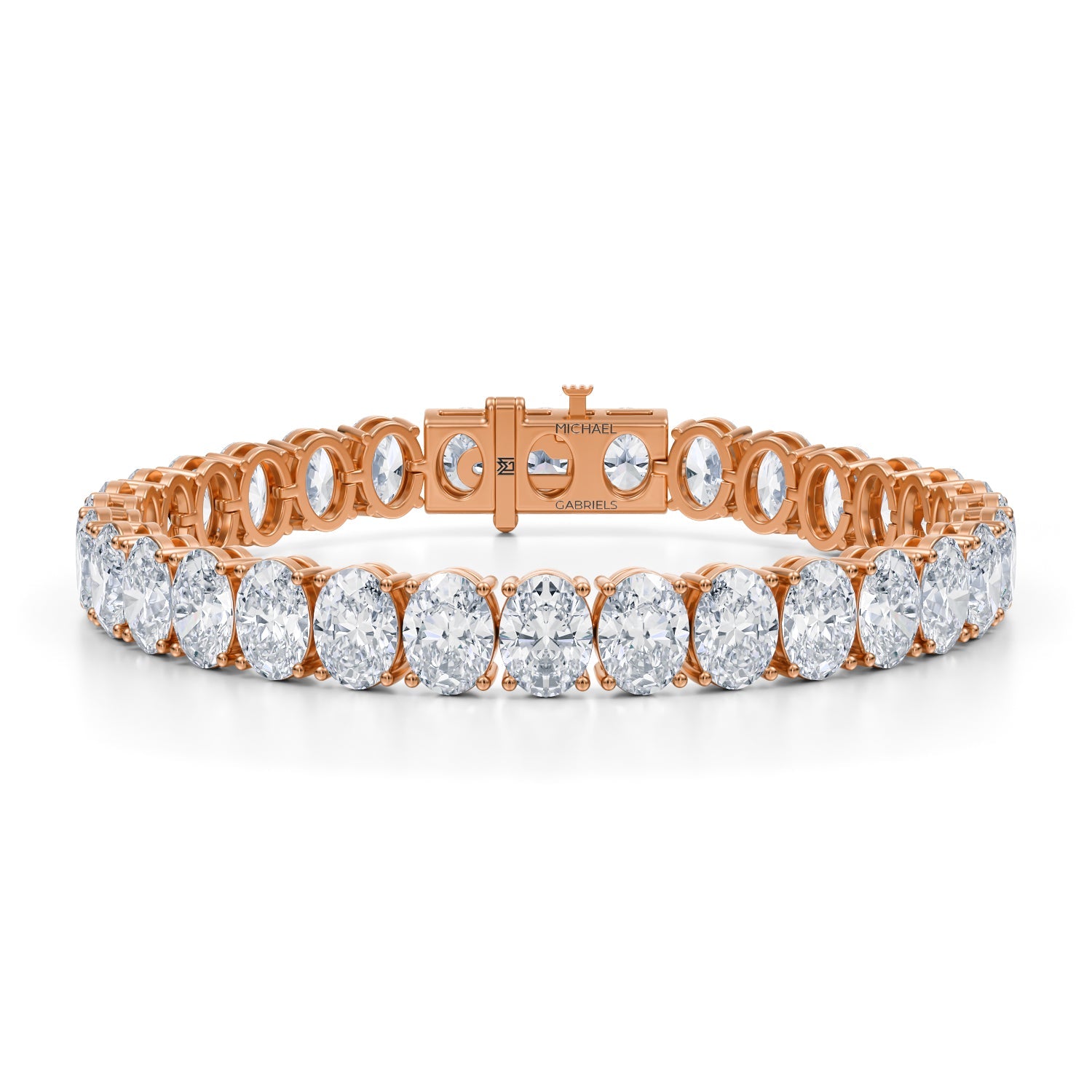 35 Carat Oval Tennis Bracelet - Michael Gabriels